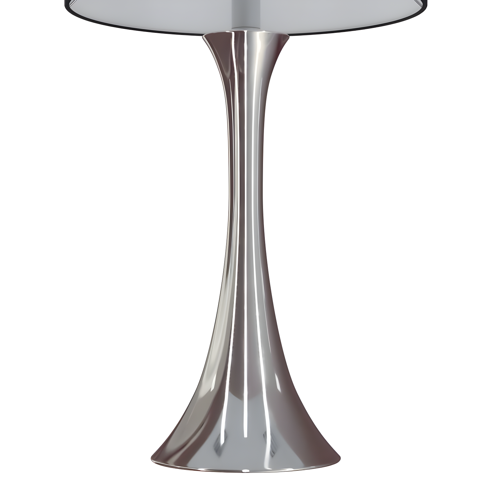 LumiSource (Set of 2) Lenuxe 24" Contemporary Metal Table Lamps Polished Nickel with Black Silk-like Shade from Grandview Gallery