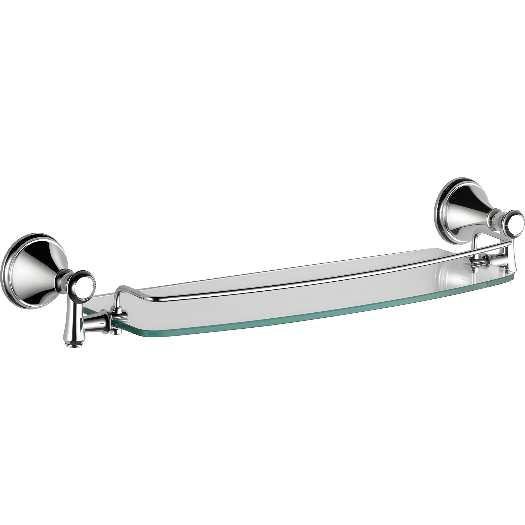 Delta Cassidy 18 in. Glass Shelf with Towel Bar