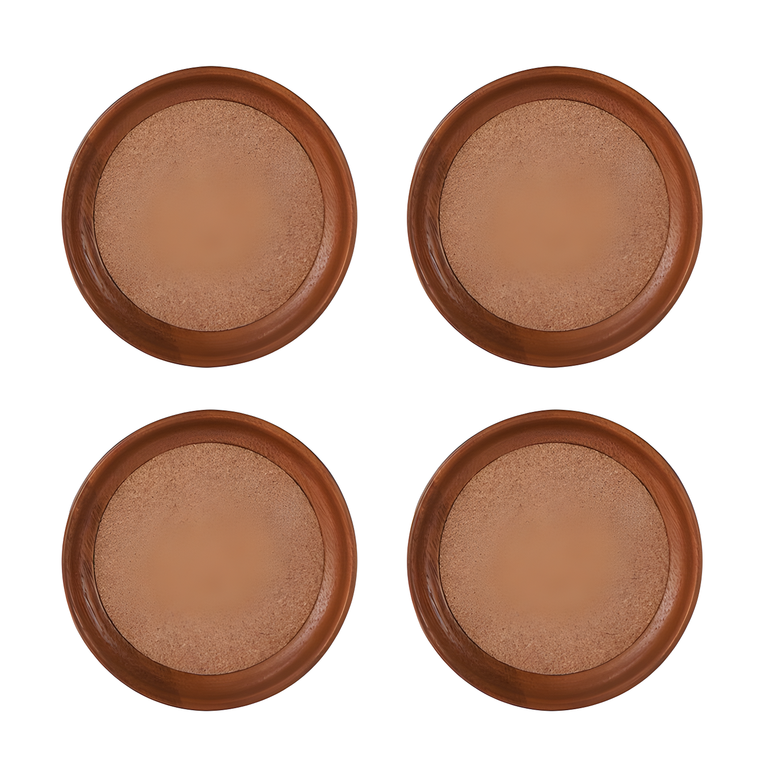 Kamenstein Kamenstein Stackable Acacia Wood and Cork Coasters (Set of 4)