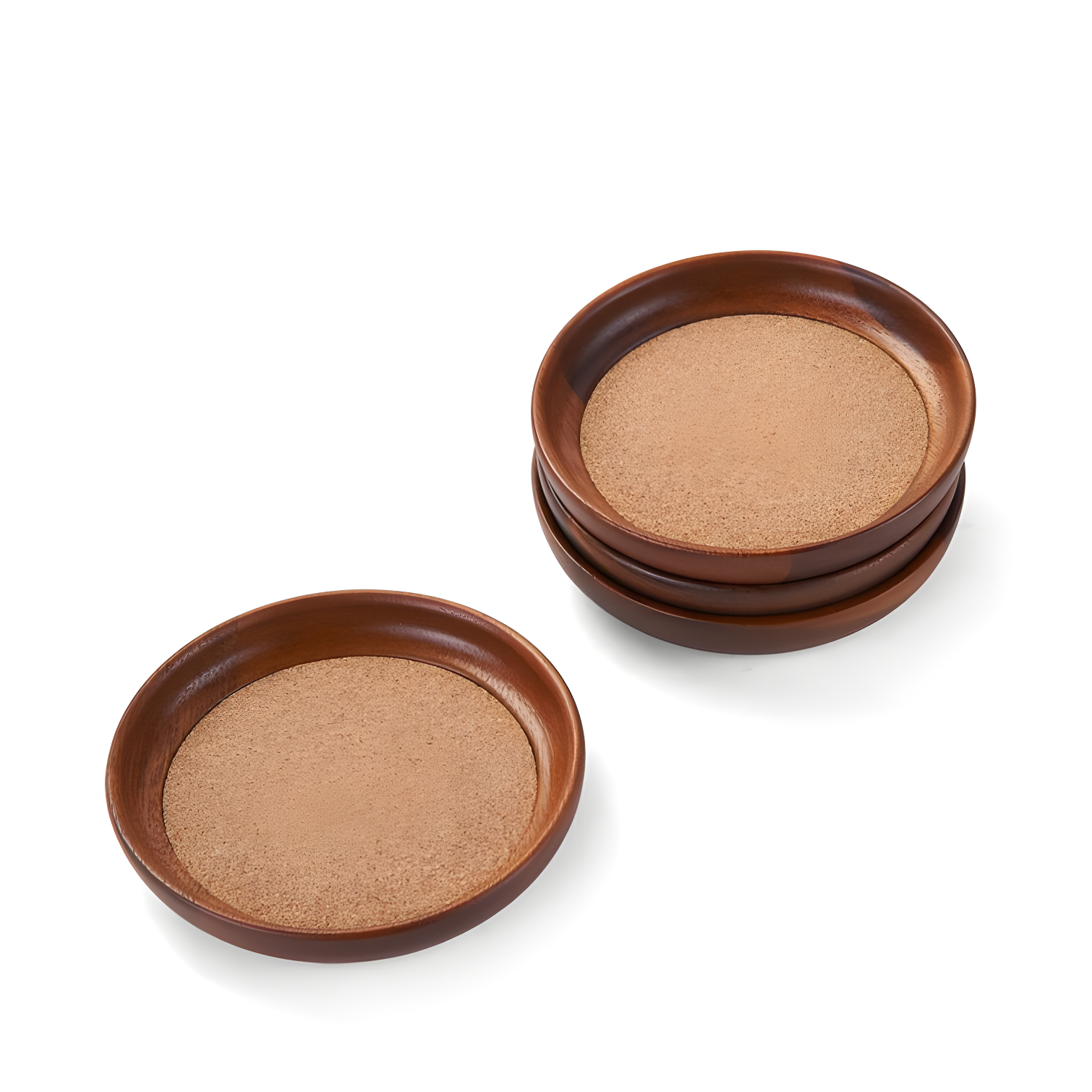 Kamenstein Kamenstein Stackable Acacia Wood and Cork Coasters (Set of 4)