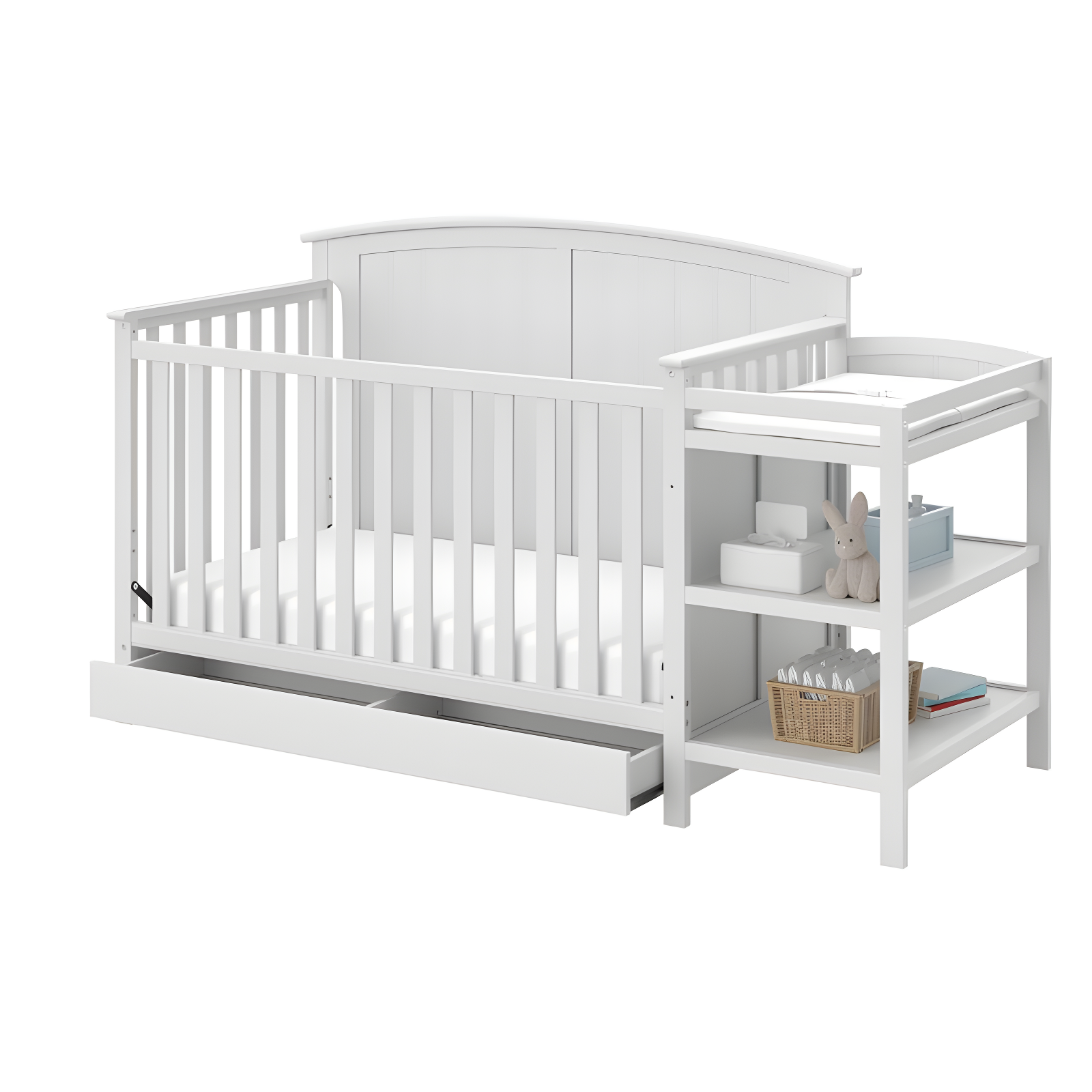 Steveston 5-in-1 Convertible Crib and Changer with Storage