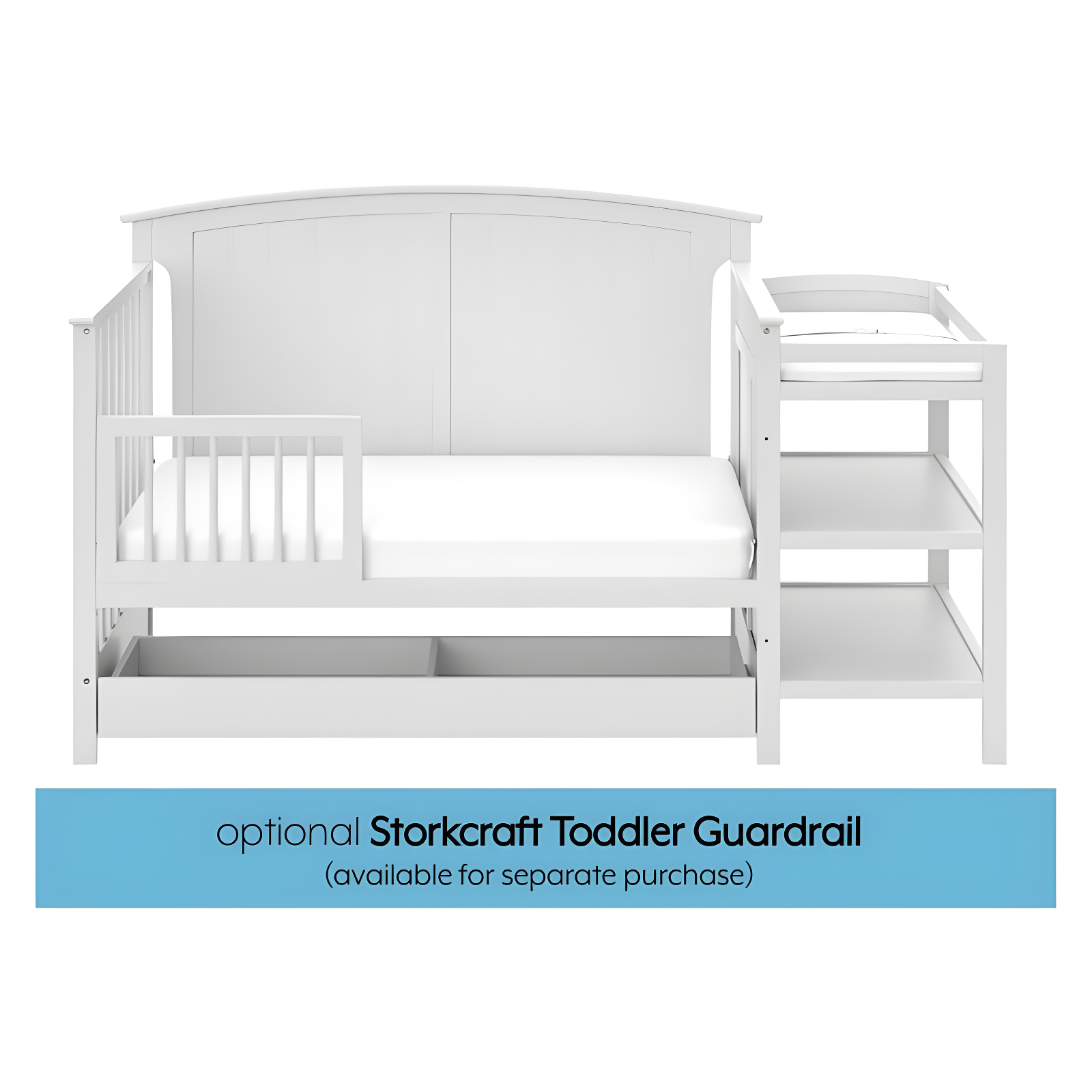 Steveston 5-in-1 Convertible Crib and Changer with Storage