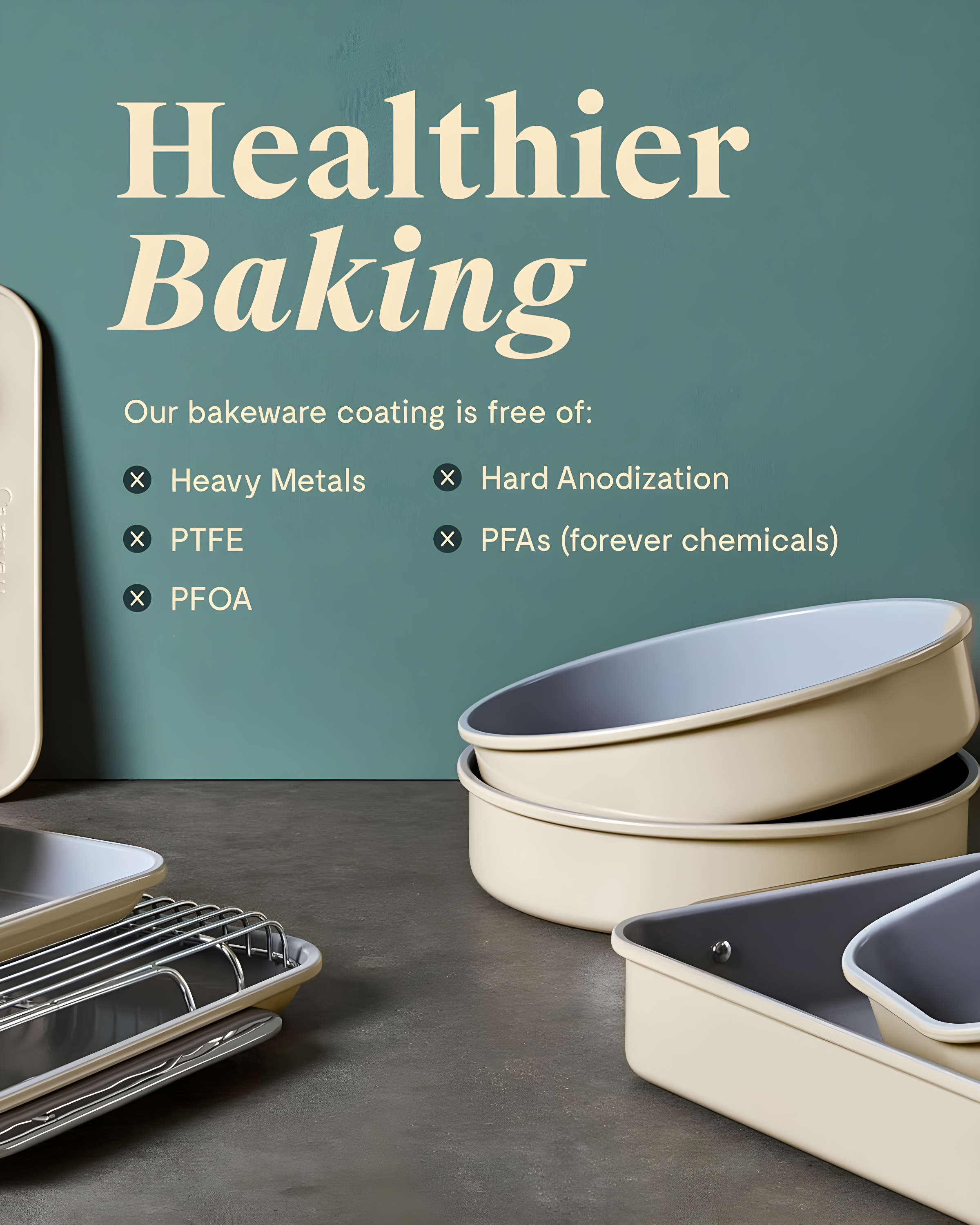 Caraway Home 10.04" Nonstick Ceramic Muffin Pan Slate: Aluminized Steel Cupcake Tin, Hand Wash, 1-Year Warranty