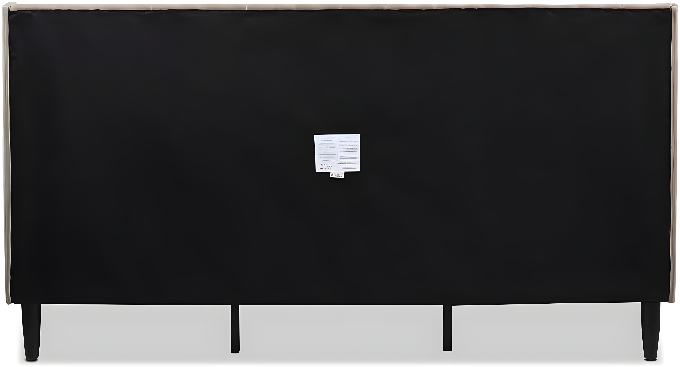 TiramisuBest King Vertical Tufted Headboard Bed Set, Mink Beige Velvet