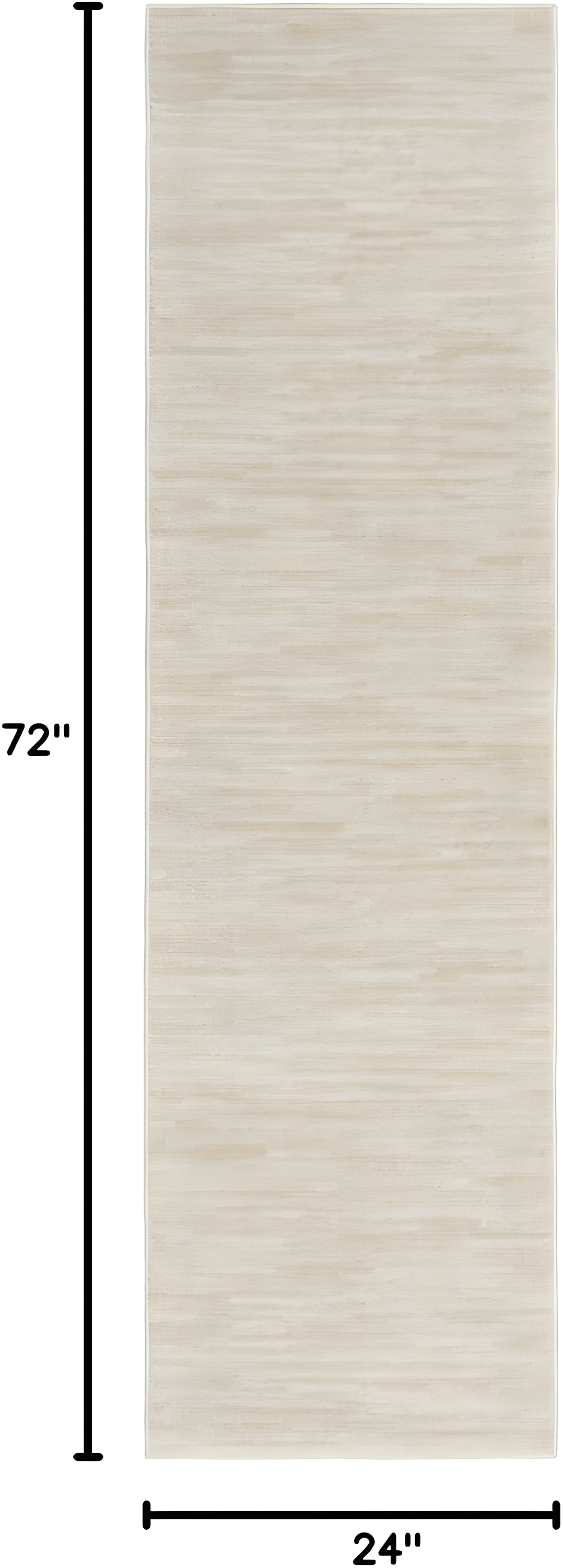 Nourison Essentials Easy Care Indoor Outdoor Area Rug - Ivory Beige 2' x 6'