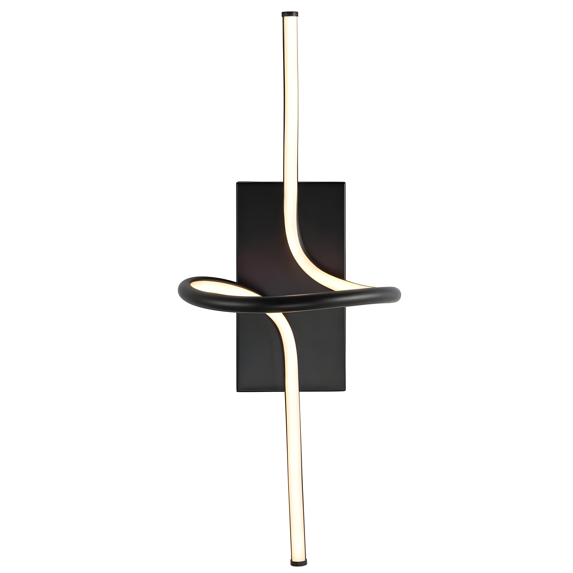 Sketch 9" Minimalist Metal Integrated LED Vanity Light Sconce, Black