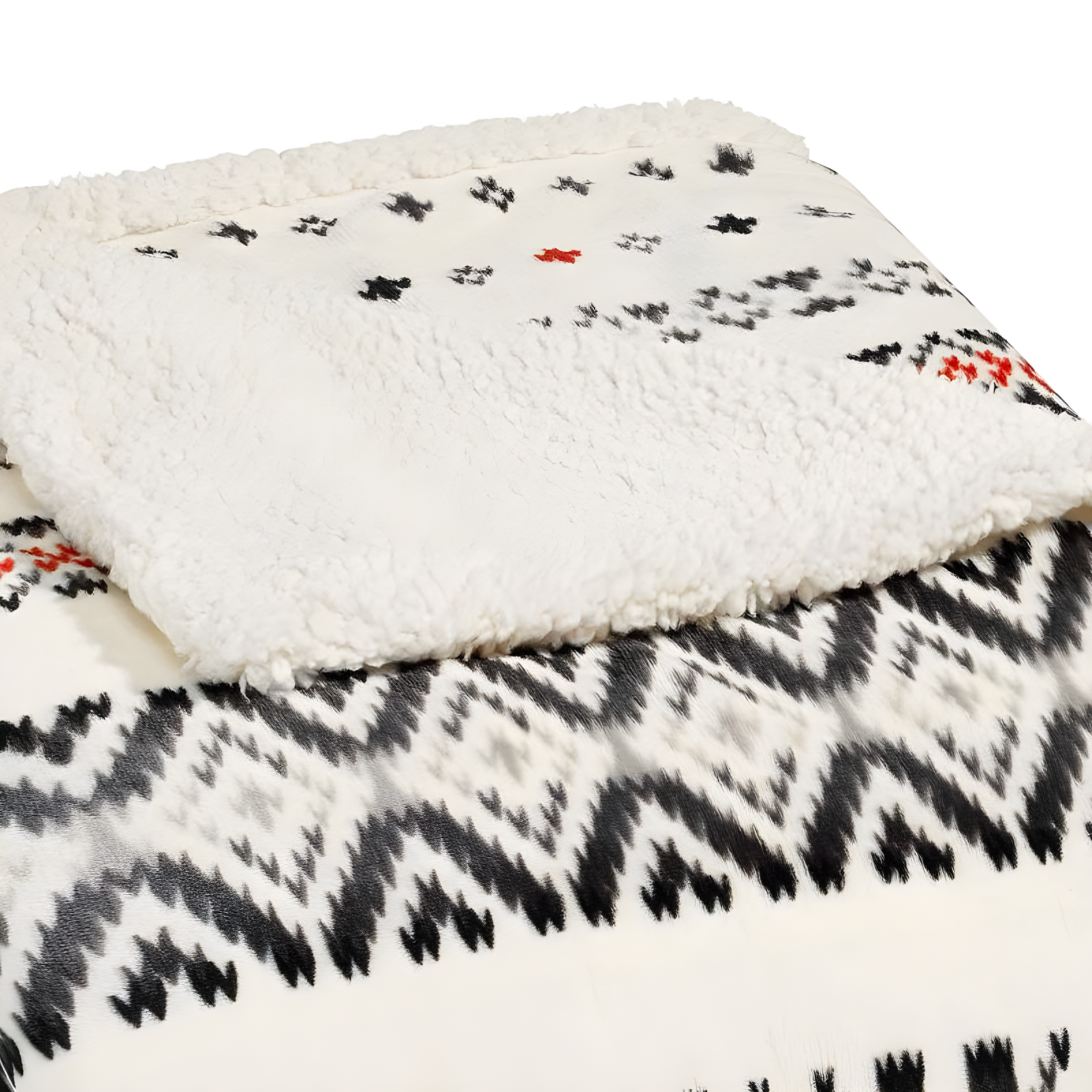Eddie Bauer Eddie Bauer Plush Plaid Sherpa Reversible Blanket