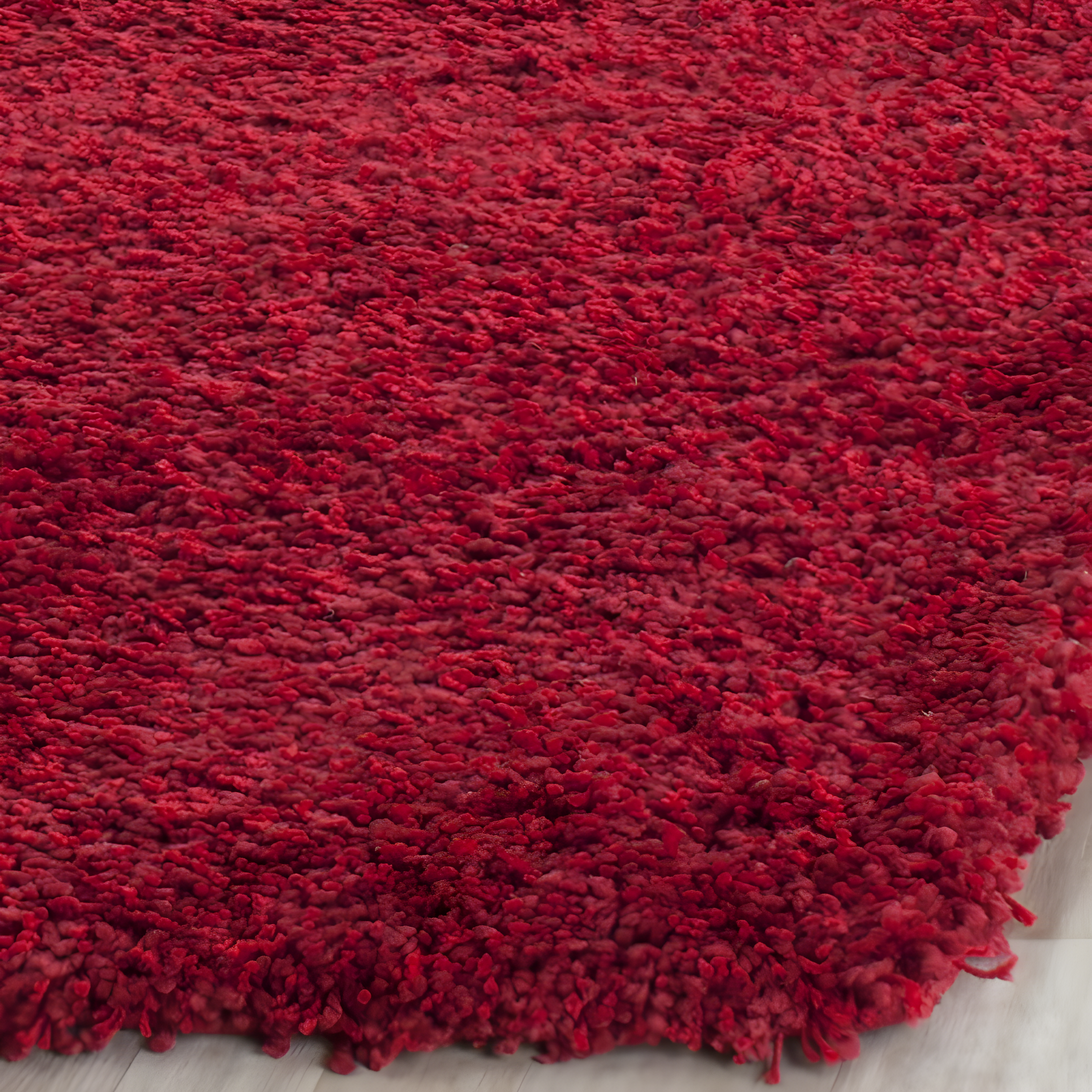 Shag SG151 Power Loomed Indoor Area Rug - Red - 5'3"x7'6" - Safavieh.