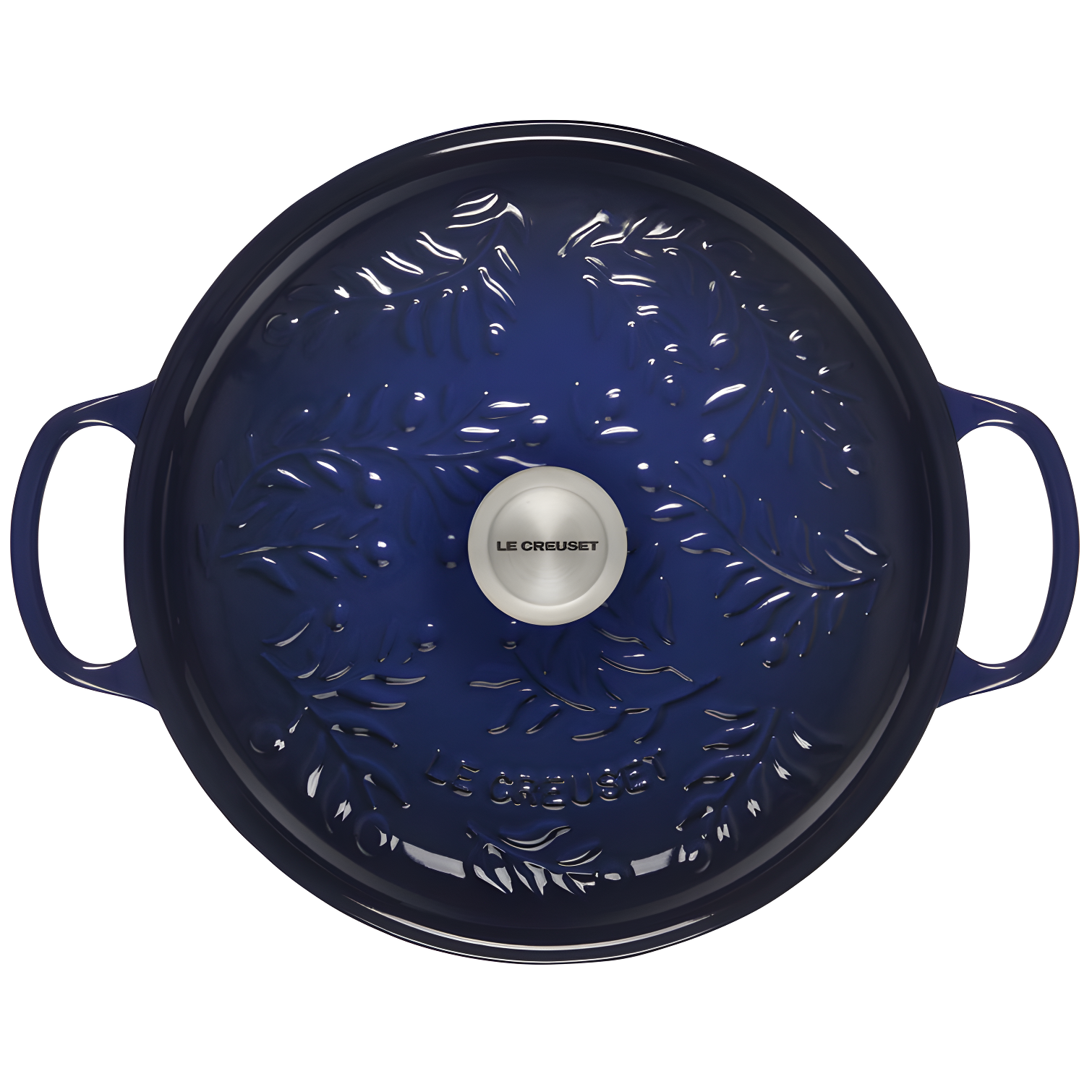 Le Creuset Signature Enameled Cast Iron Olive Branch Collection with Embossed Lid