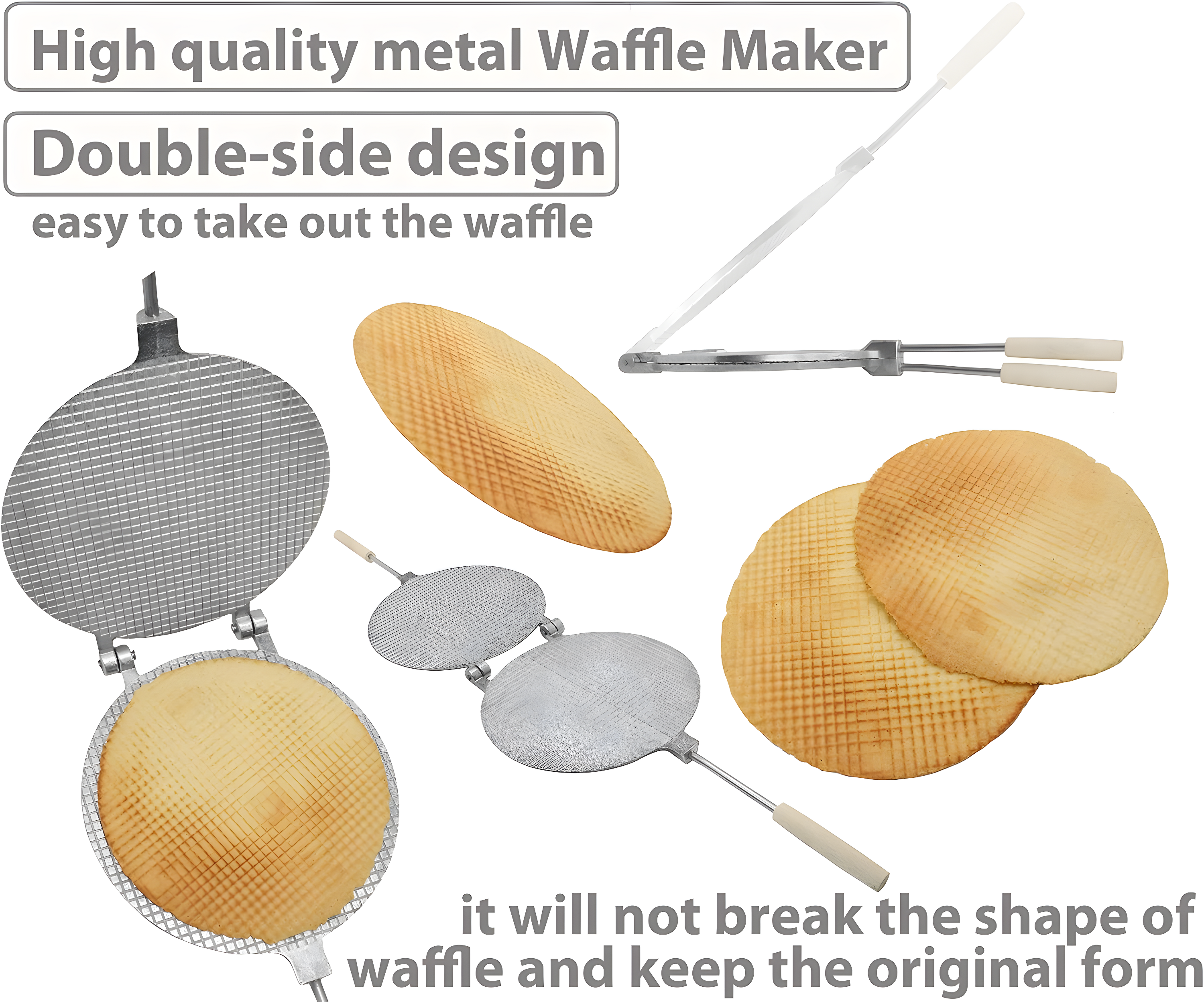 Waffle Maker - Waffle Cone Maker - Krumkake Iron - Wafer Maker - Waffle Makers - Waffle Cone Maker Machine - Stroopwafel Maker - Ice Cream - Wafer Iron Stroopwafel - Вафельница для трубочек