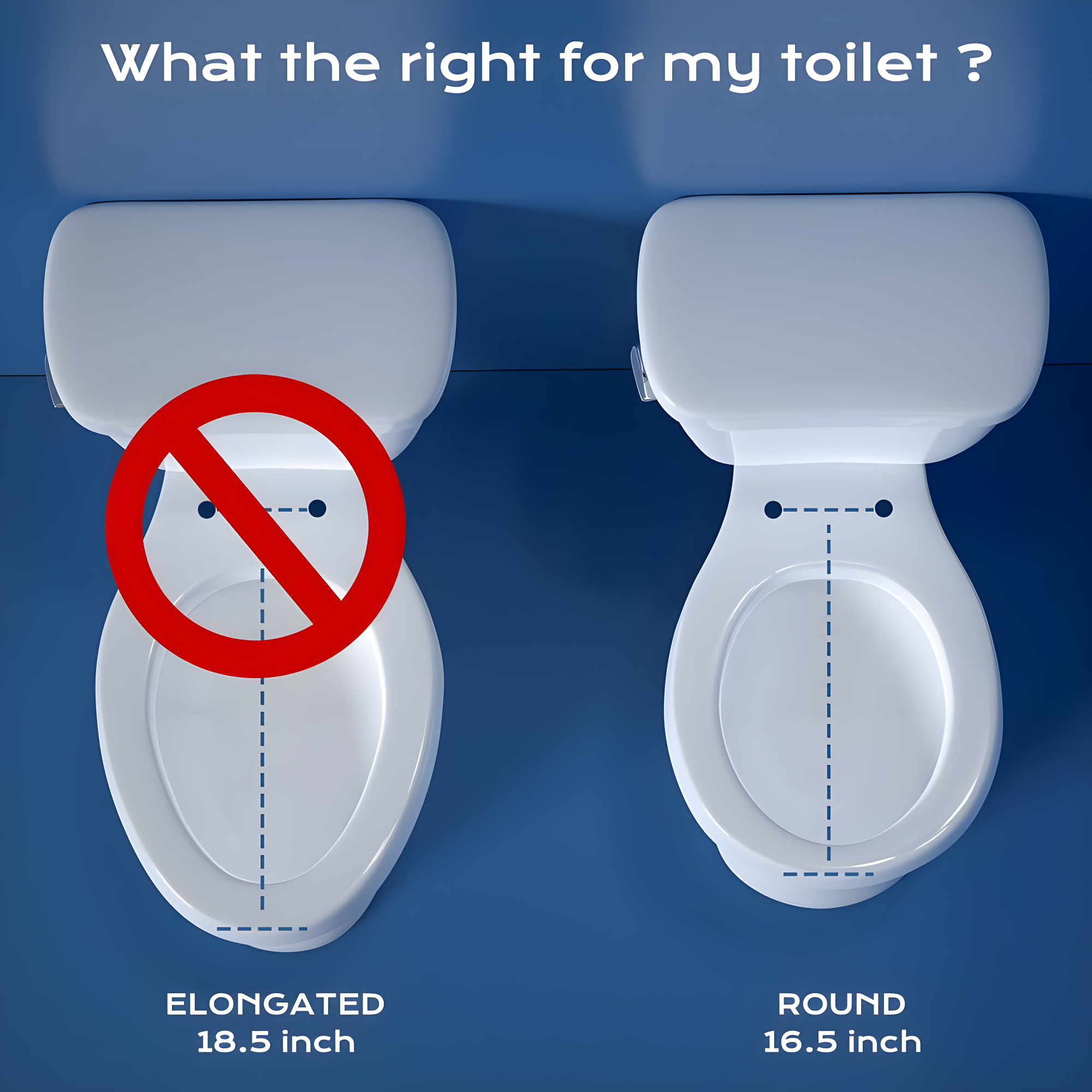 Elongated Bidet Toilet Seat With Quiet-Close, Fit Elongated Toilet Seat, White