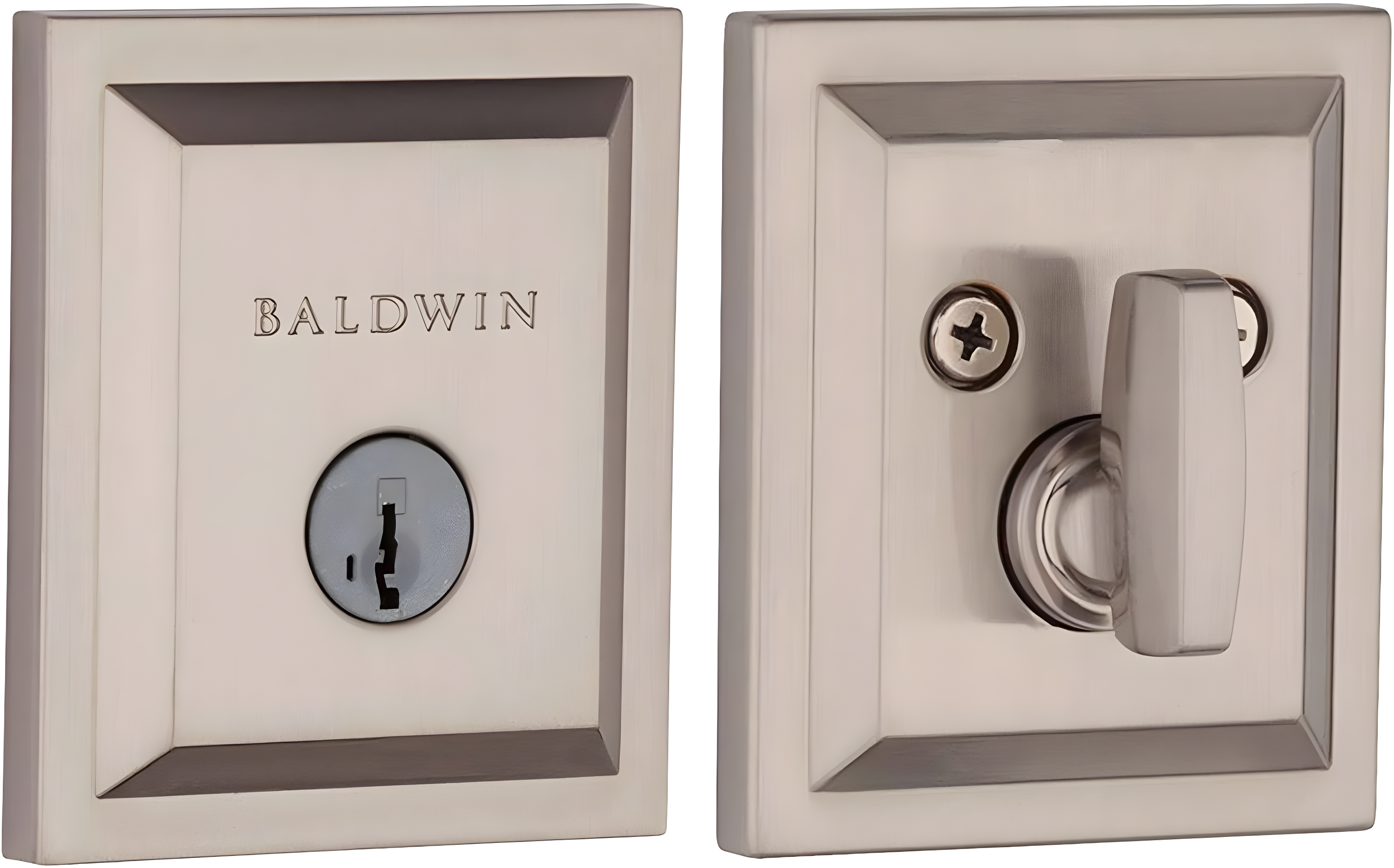 Baldwin 380SLB15SMTCPRCAL Torrey Pines 380 Rectangular Low Profile Single Cylinder Deadbolt with SmartKey