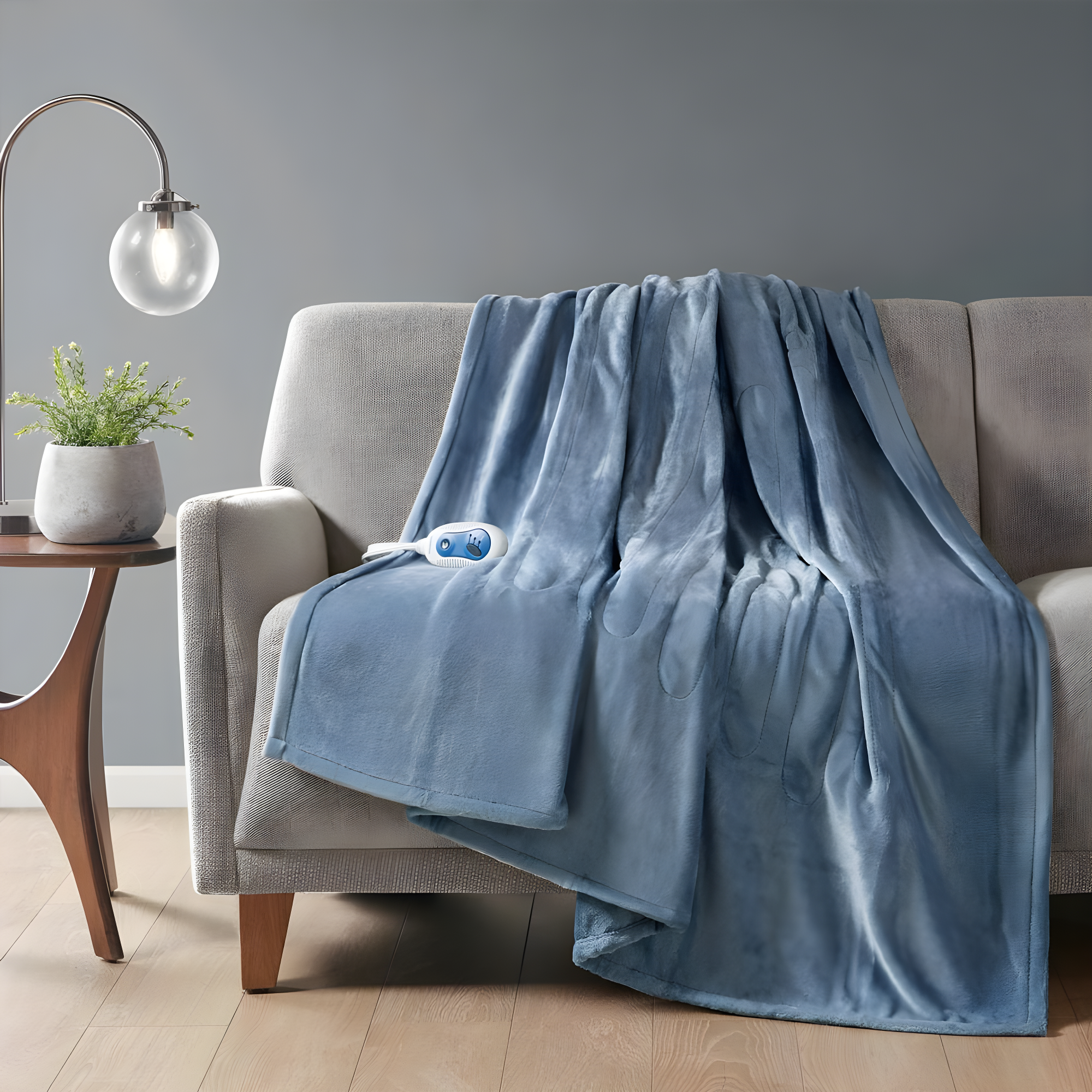 Beautyrest Heated Plush Oversized Throw