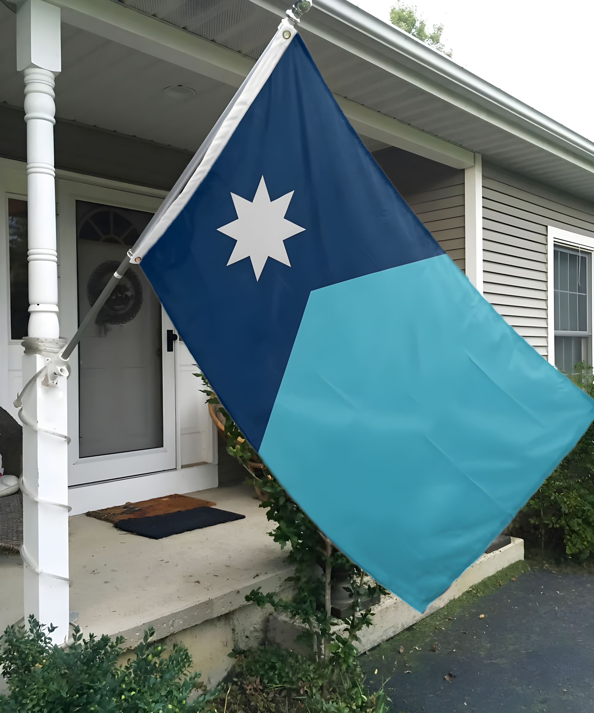 New Minnesota State Flag 3x5 Outdoor MN Flag 2 Rows Stitched Edge Canvas Header with 2 Brass Grommets
