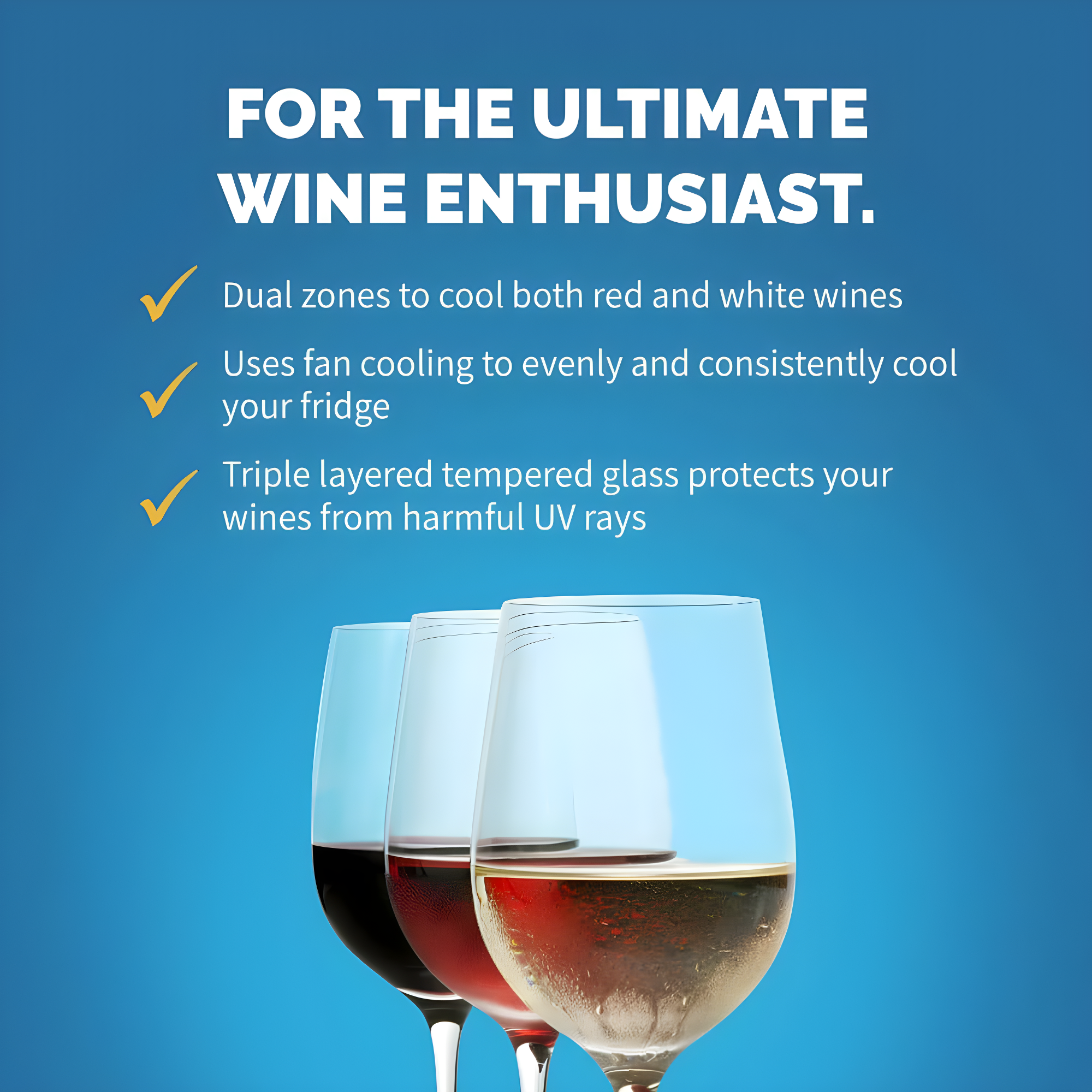 Newair 24” Built-in 46 Bottle Dual Zone Wine Cooler with Removable Beechwood Shelves in Black Stainless Steel