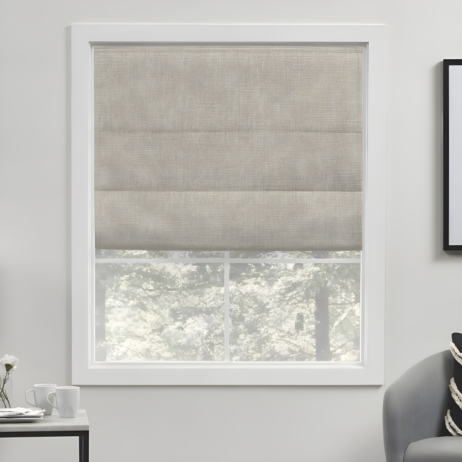 Amalgamated Textiles Exclusive Home Acadia 100% Blackout Roman Shade