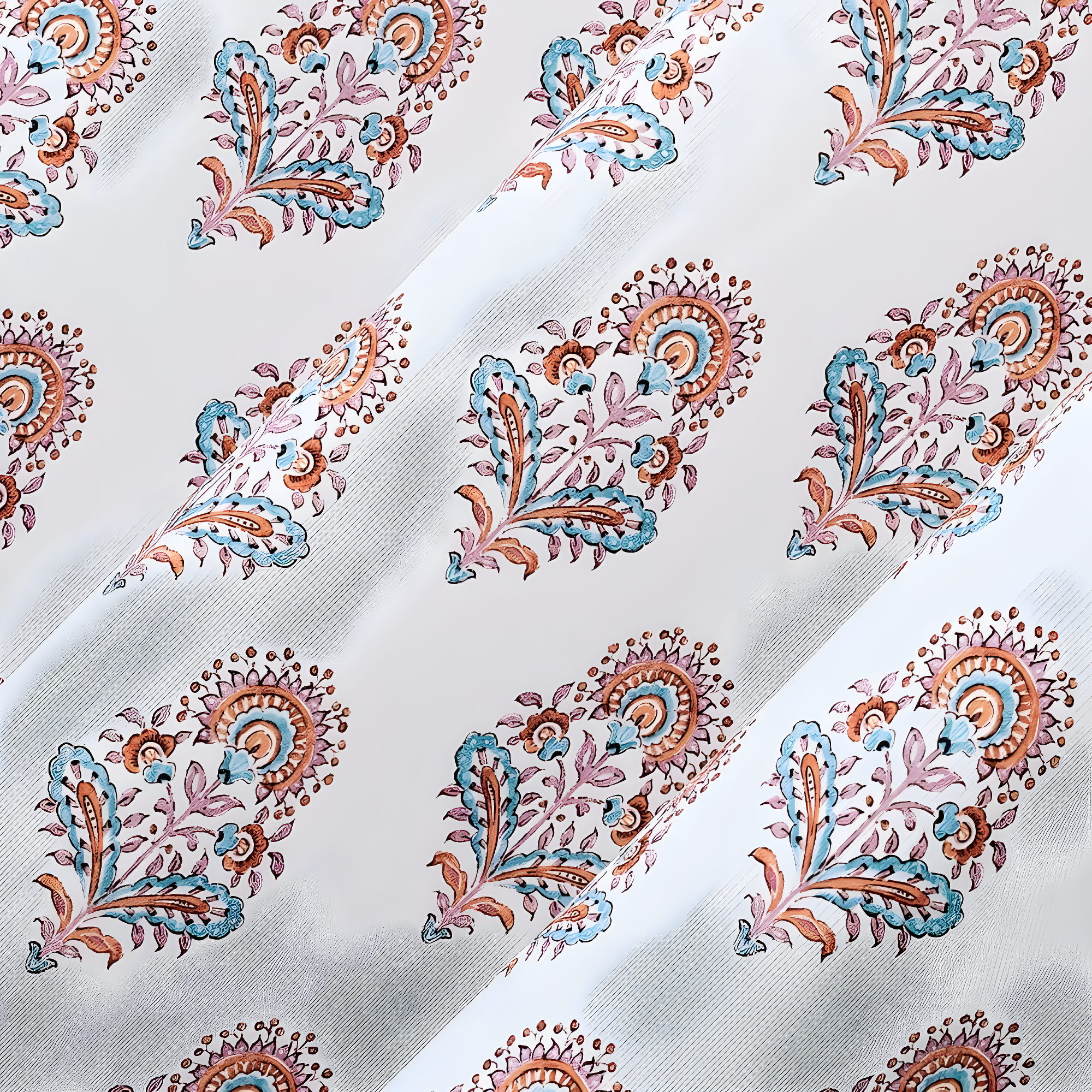 40"x63" No. 918 Light Filtering Semi-Sheer Avie Global Medallion Grommet Curtain Panel Apricot Orange: Modern Polyester Curtain