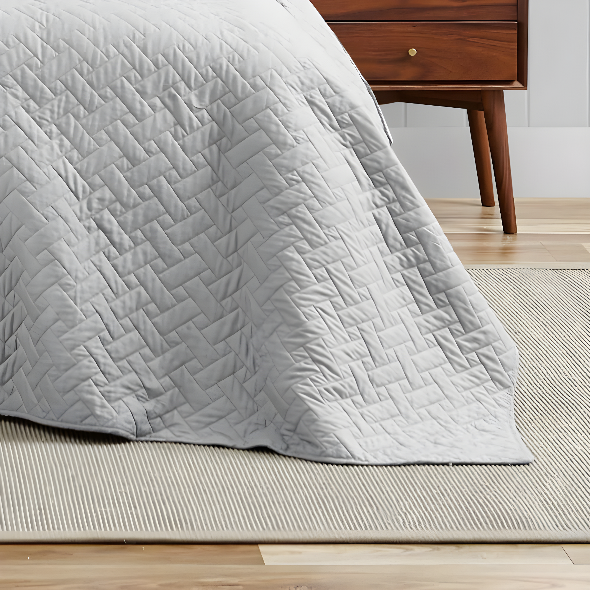 Tommy Bahama Raffia Solid Cotton Reversible Quilt Set