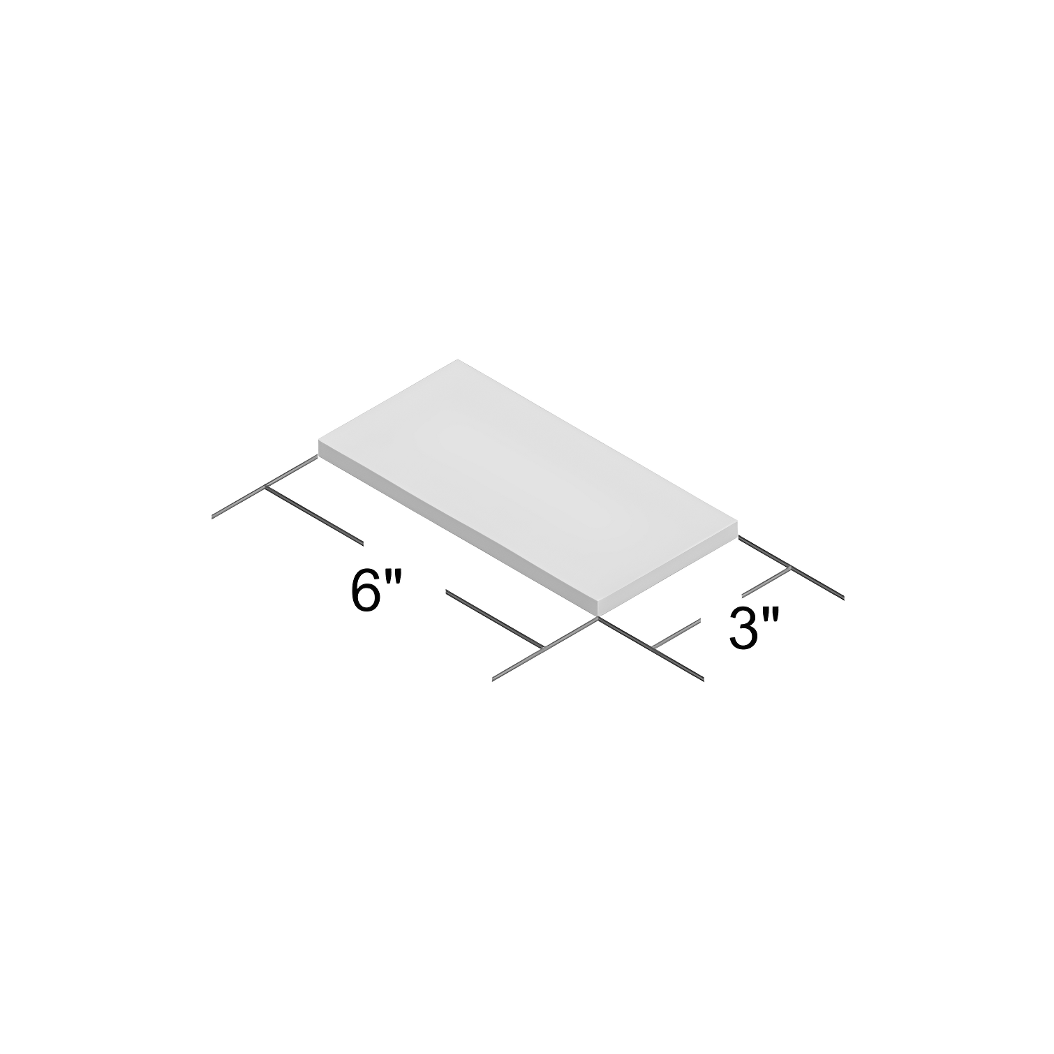 Barcelona 3x6 Blanco Polished Ceramic Subway Wall Tile (5.38 Sq. Ft. / Case)