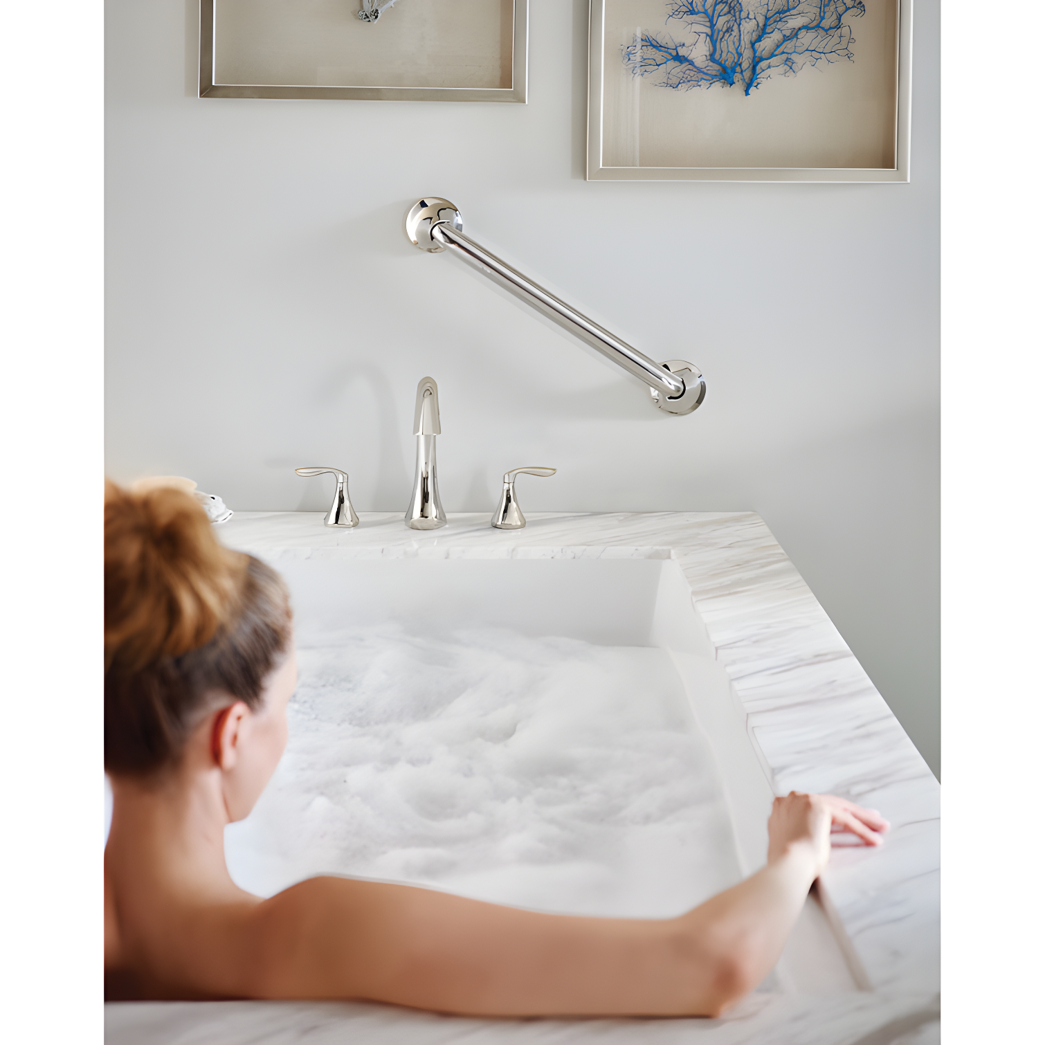Eva Double Handle Deck Mounted Roman Tub Faucet Trim