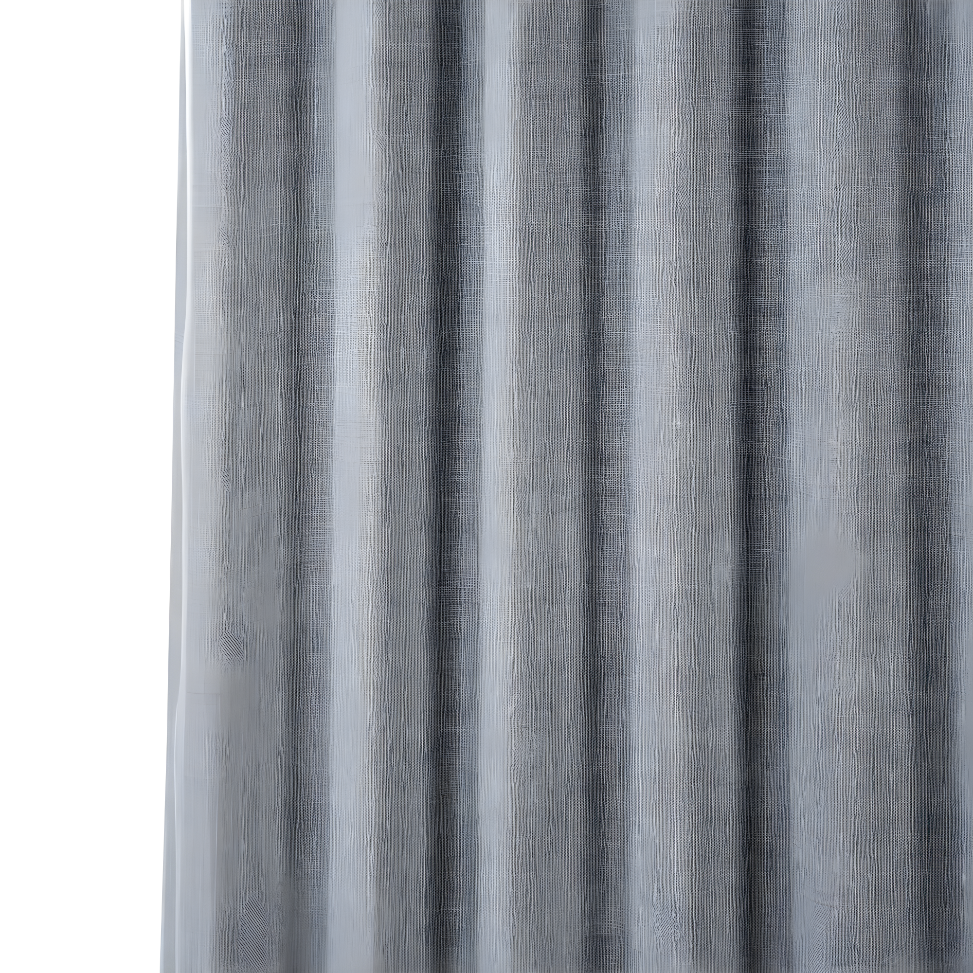 Heather Grey Faux Linen Room Darkening Curtain (1 Panel), Heather Grey, 50W X 96L