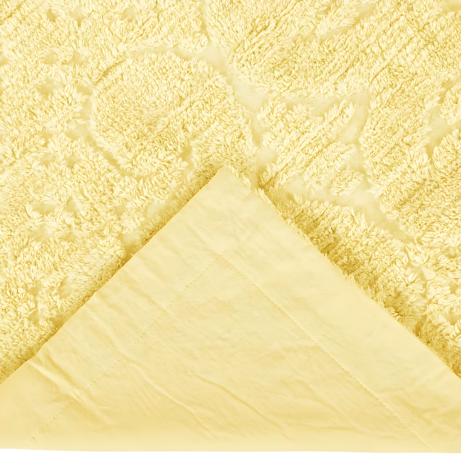Euro Ashton Collection 100% Cotton Tufted Unique Luxurious Medallion Design Pillow Shams Yellow - Better Trends