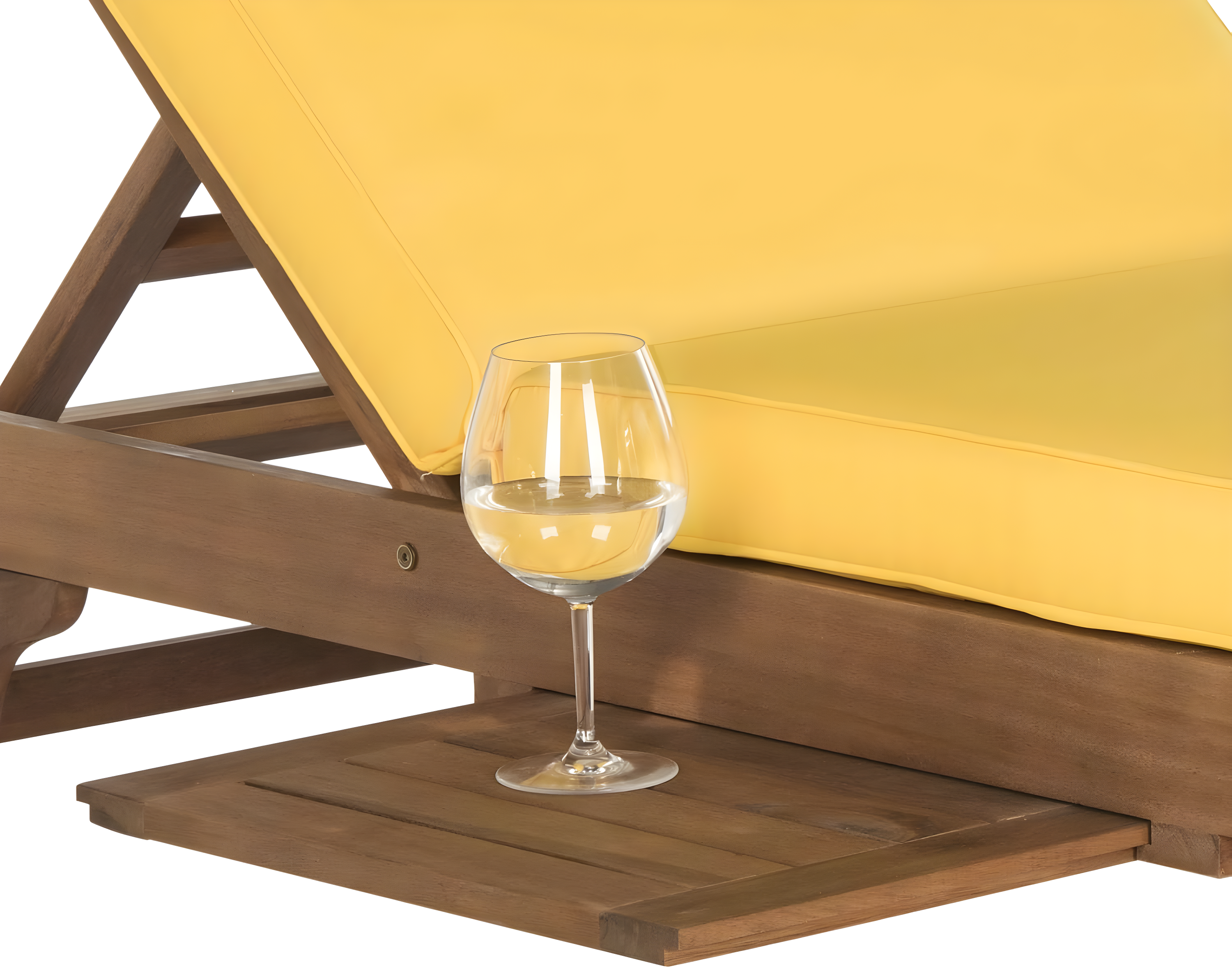 Newport Lounge Chair - Outdoor - PAT7022 - Natural/Yellow -Safavieh