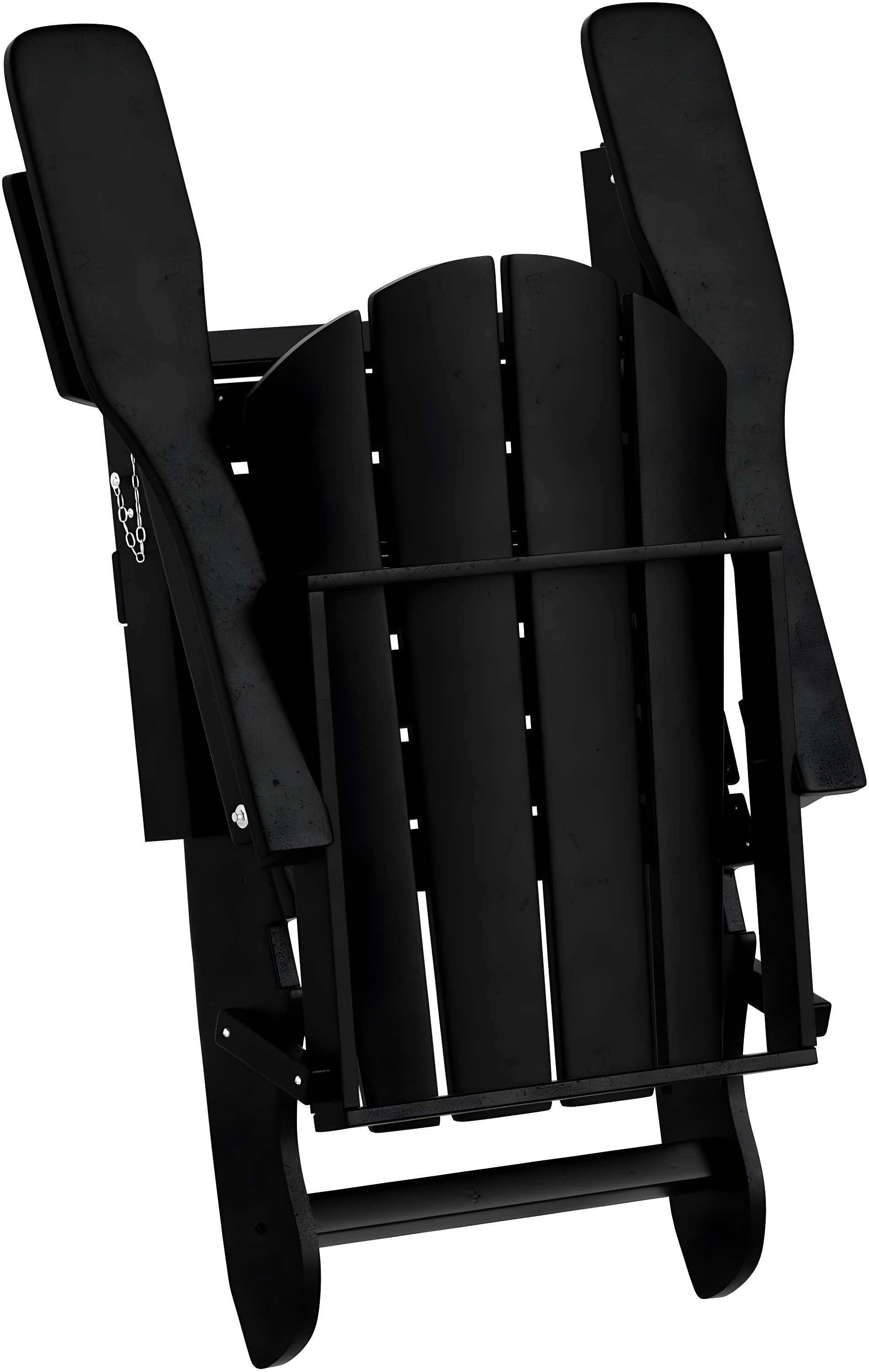 Westin Outdoor Braxton Folding Plastic Adirondack Chair - Black (Set of 2)