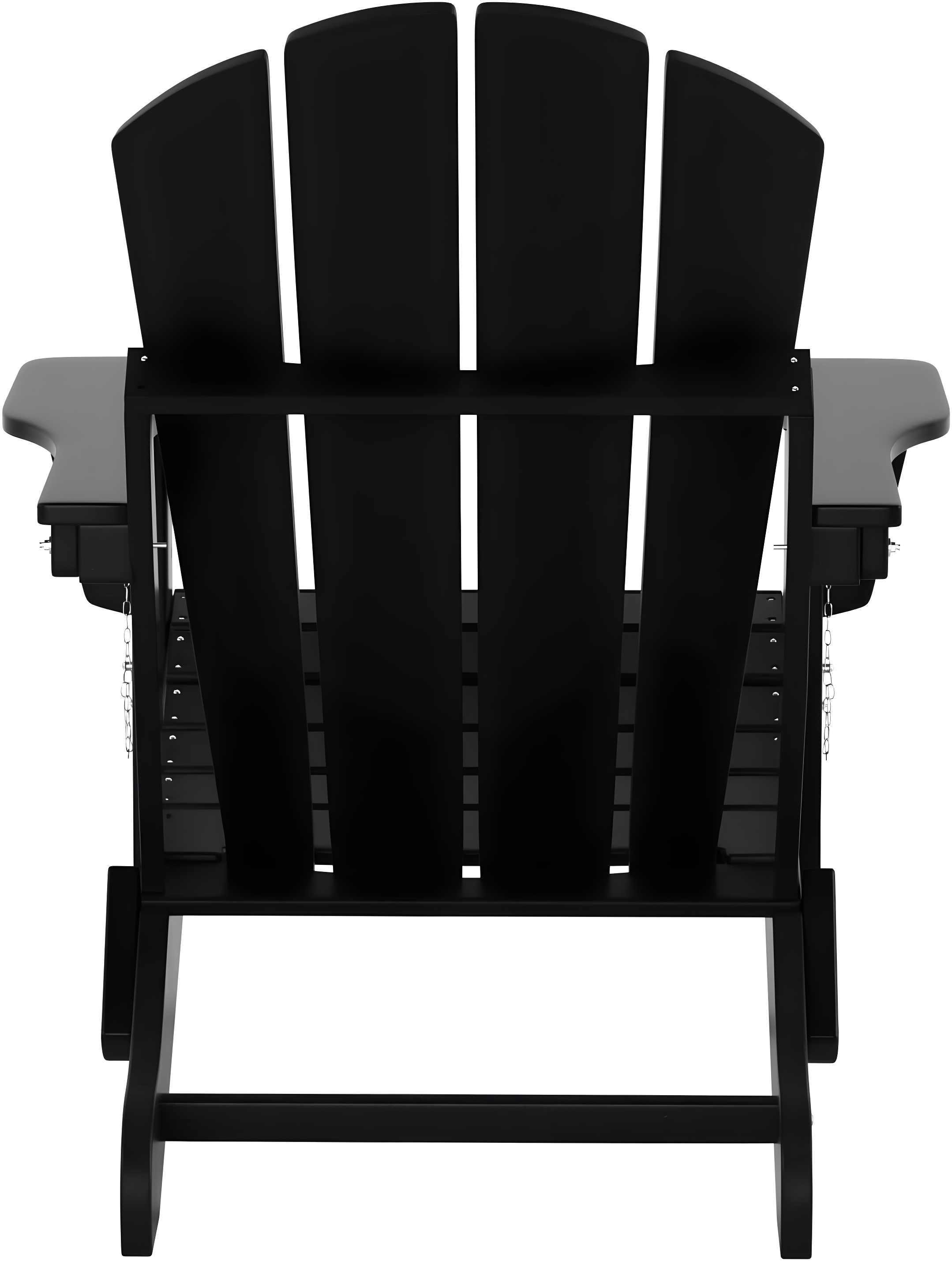 Westin Outdoor Braxton Folding Plastic Adirondack Chair - Black (Set of 2)