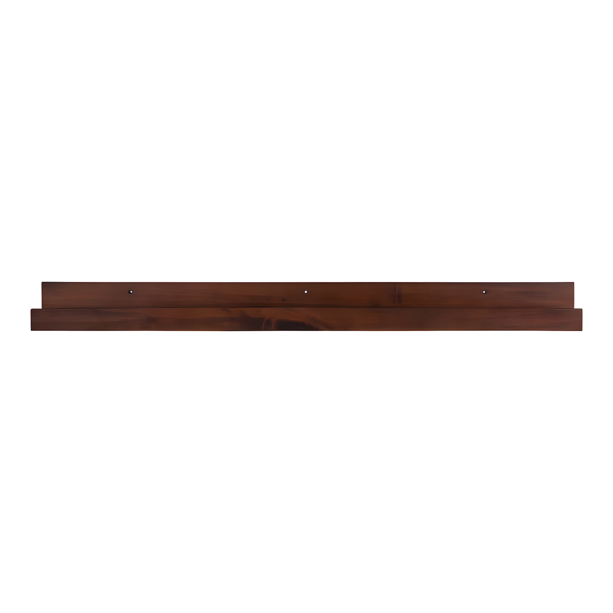 Kate and Laurel Wood Floating Shelf, 42" x 3.5", Walnut Brown