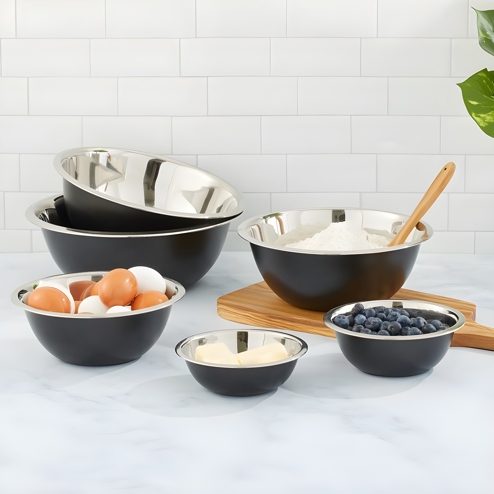 JoyJolt Joyjolt Stainless Steel Mixing Bowl, Set Of 6