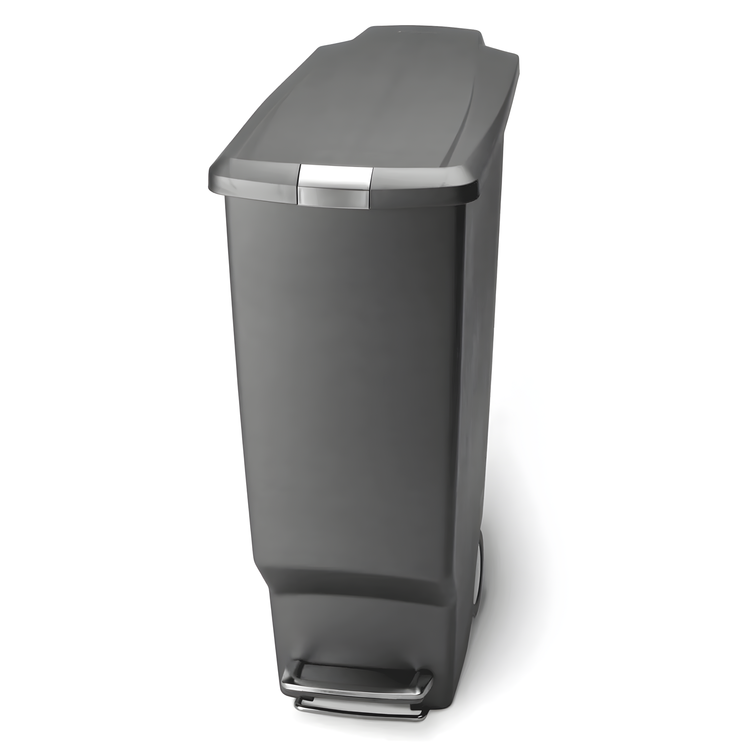 simplehuman 40 Liter / 10.6 Gallon Slim Kitchen Step Trash Can with Secure Slide Lock, Plastic
