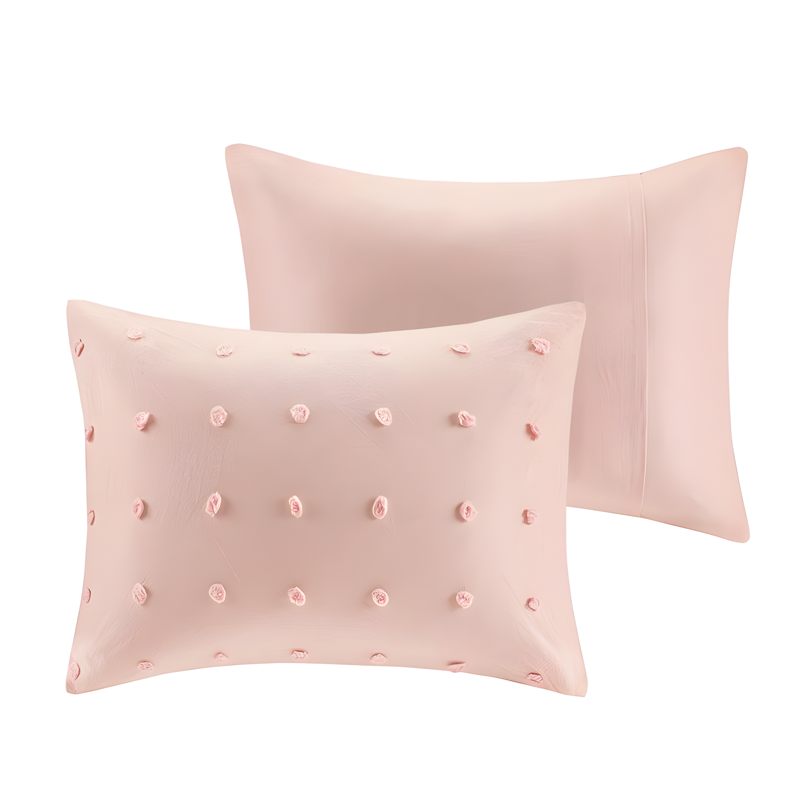 Intelligent Design Brooklyn Cotton Jacquard Comforter Set with Euro Shams and Throw Pillows