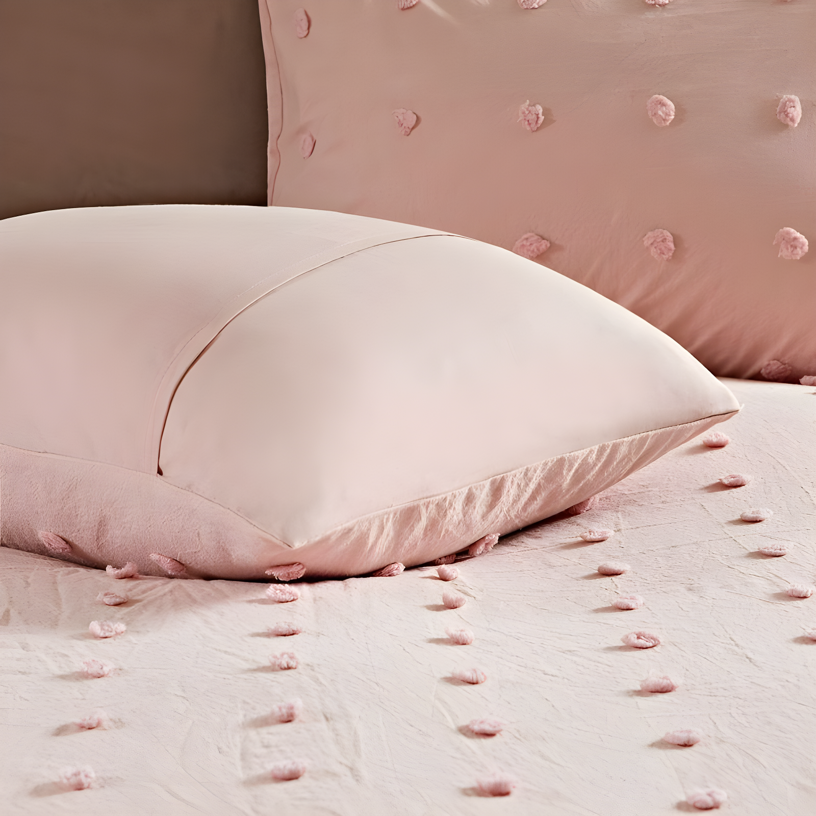 Intelligent Design Brooklyn Cotton Jacquard Comforter Set with Euro Shams and Throw Pillows
