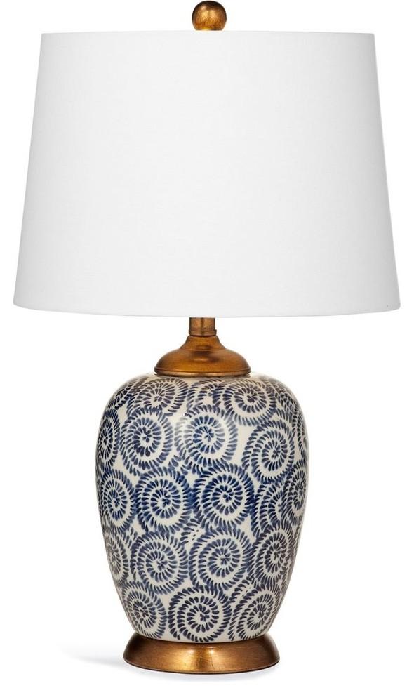 Lawton 24'' Gray and Brown Modern Ceramic Table Lamp