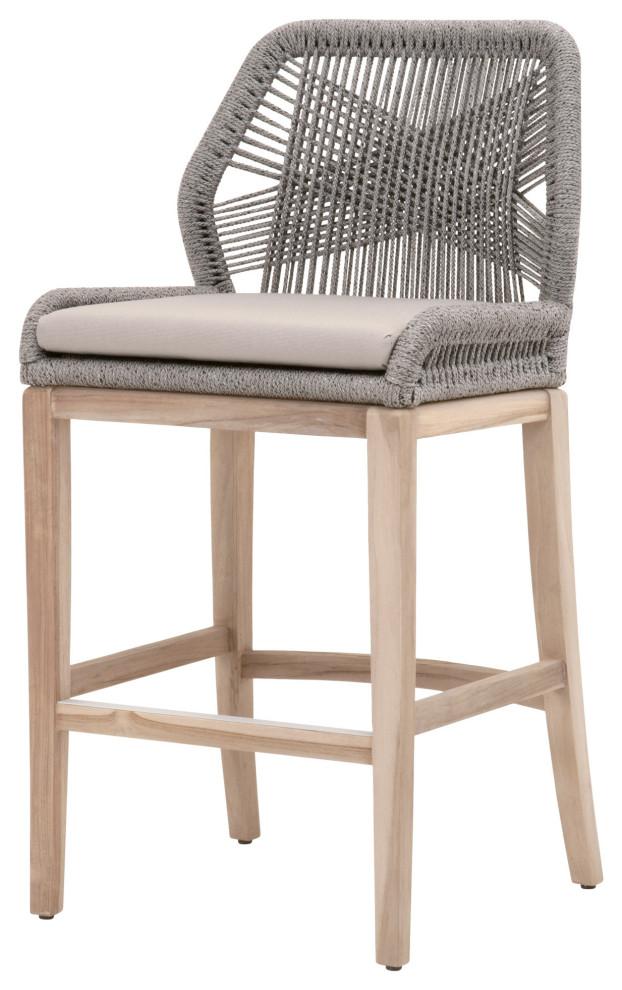 London Indoor / Outdoor Bar Stool - Platinum