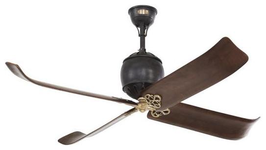 Antique Iron and Dark Walnut 60" Energy Star Ceiling Fan with Remote