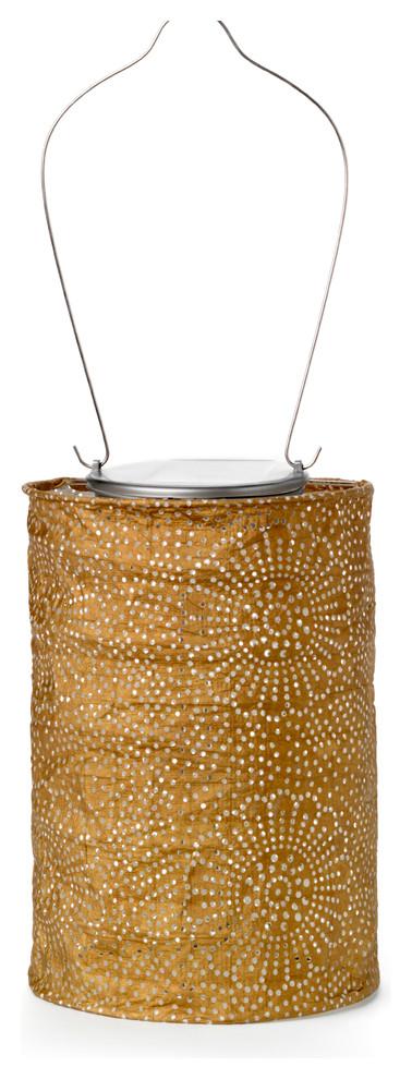 Bronze Winter Glow Solar LED Lantern - Tabletop & Hanging