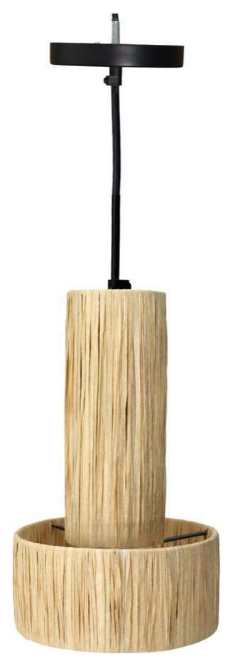 Shine Contemporary Mini LED Pendant Lamp in Natural Beige