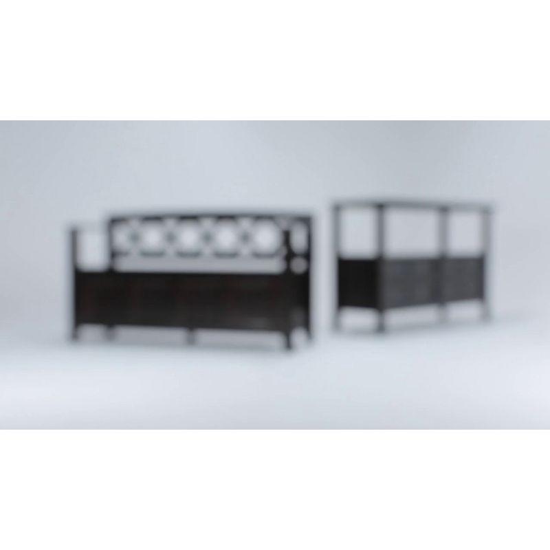 WyndenHall 48" Halifax Transitional Solid Wood Entryway Storage Bench Hickory Brown: Pine Frame, 300lb Capacity, Modern Style