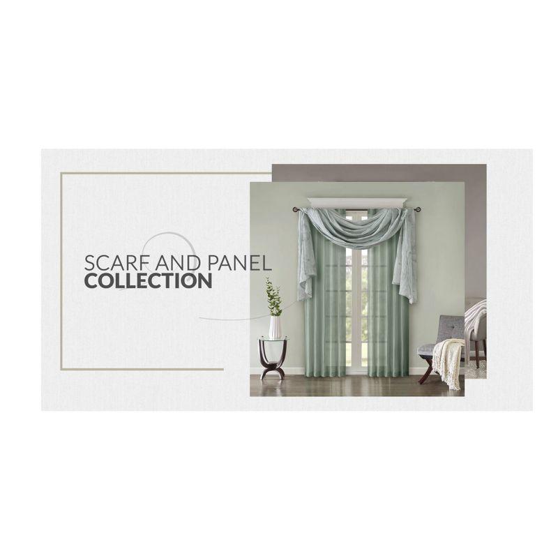 Madison Park Harper Solid Crushed Curtain Panel Pair (Set of 2)