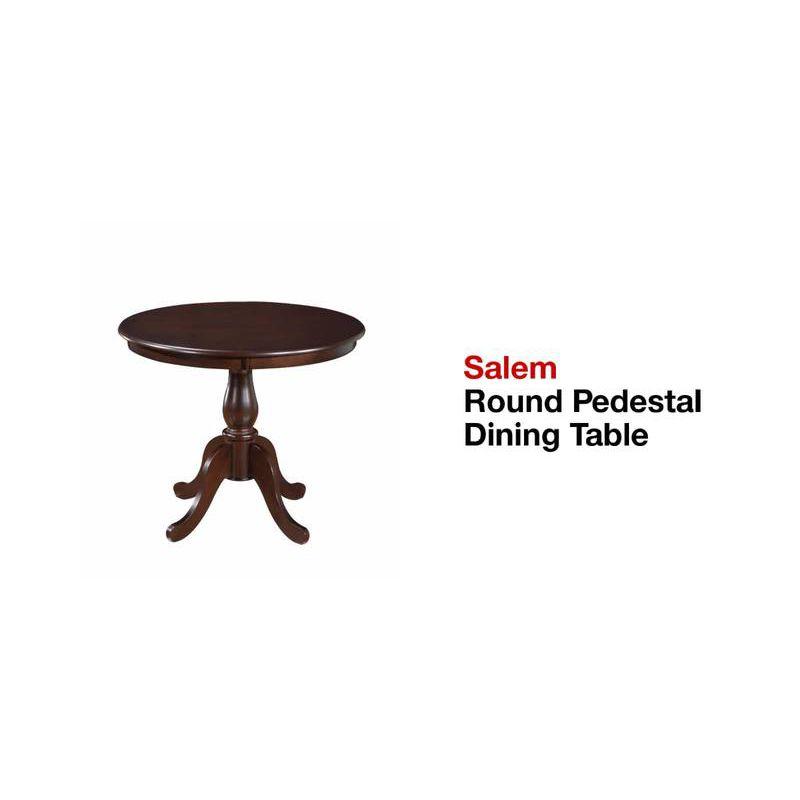 Carolina Living 36" Salem Round Pedestal Dining Table