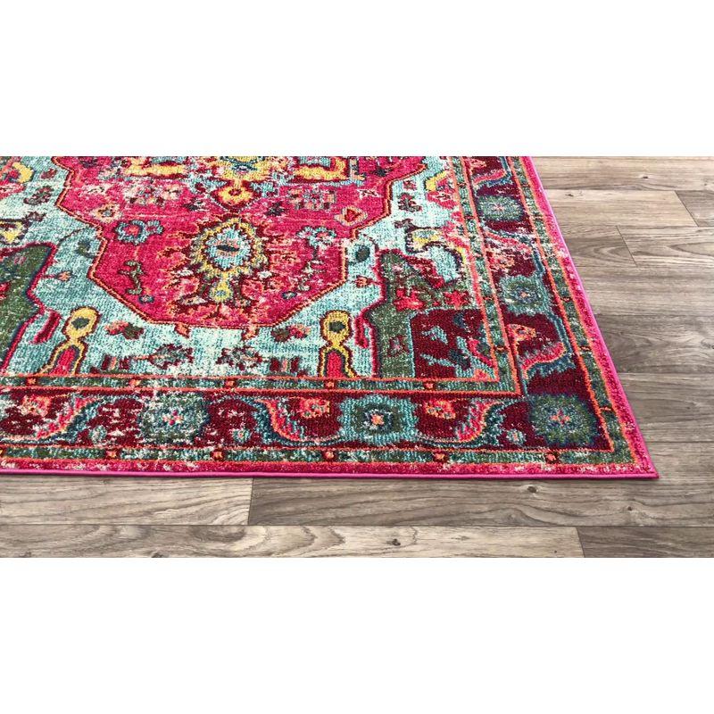 10'x14' Vintage Corbett Area Rug Silver - nuLOOM: Traditional Medallion, Low Pile, Machine Made, Indoor Use