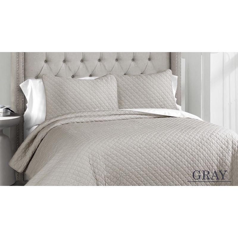 Ava Diamond Standard Cotton Modern & Contemporary Quilt Set