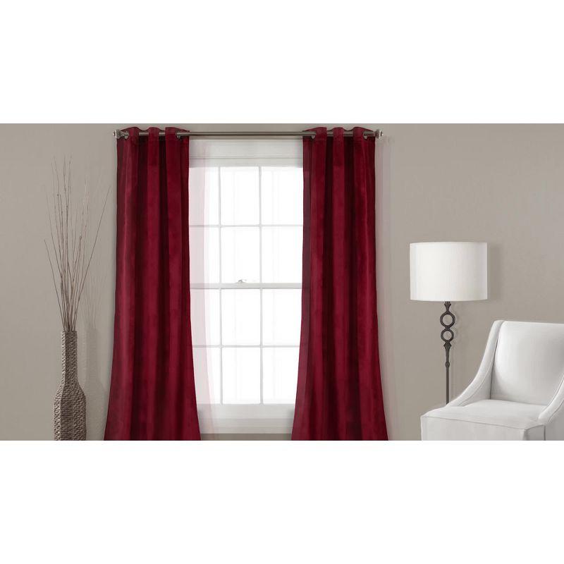 Lush Decor Prima Velvet Solid Velvet Solid Room Darkening Thermal Curtain Panels (Set of 2)