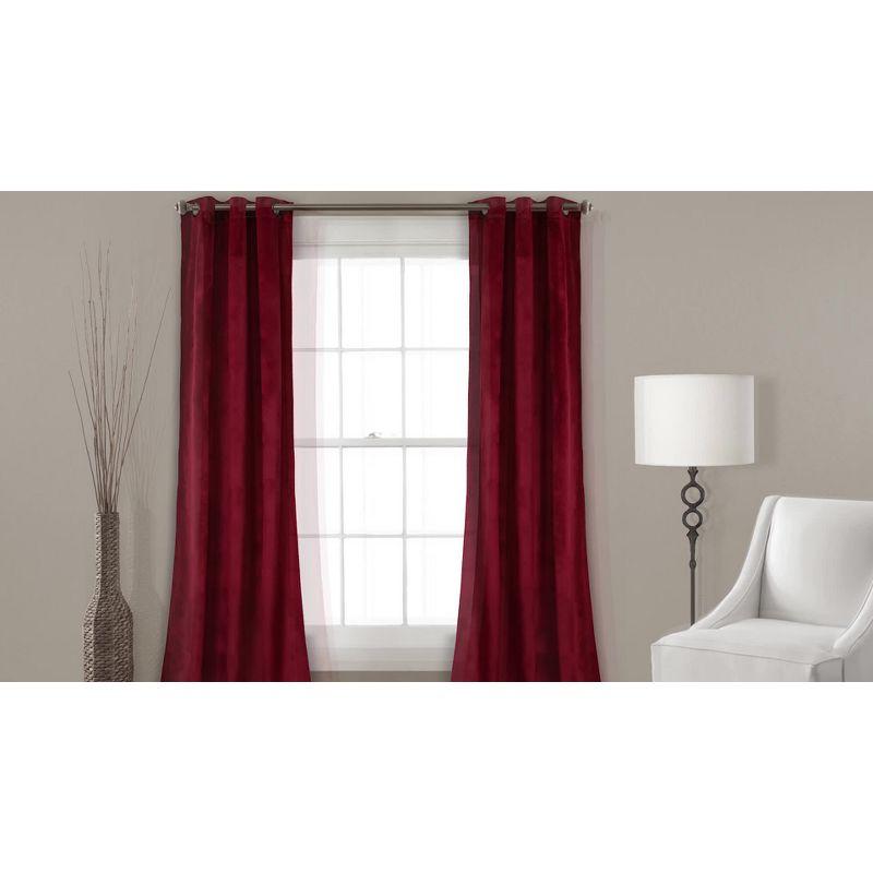 Prima Velvet Solid Velvet Room Darkening Curtain Pair (Set of 2)