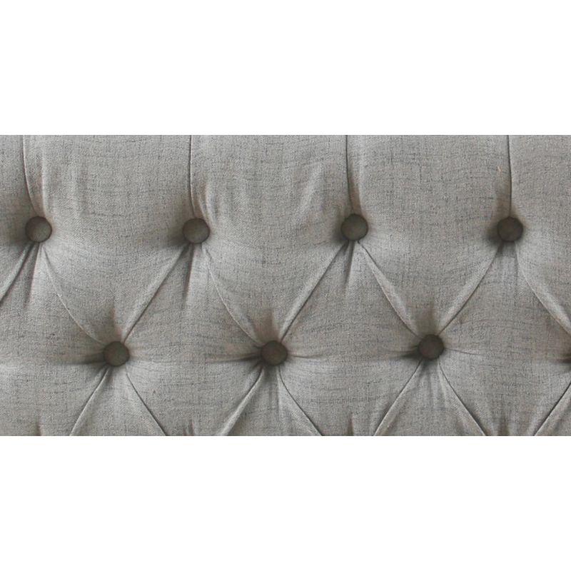 Ainsley Button Tufted Storage Bench - Oatmeal - HomePop