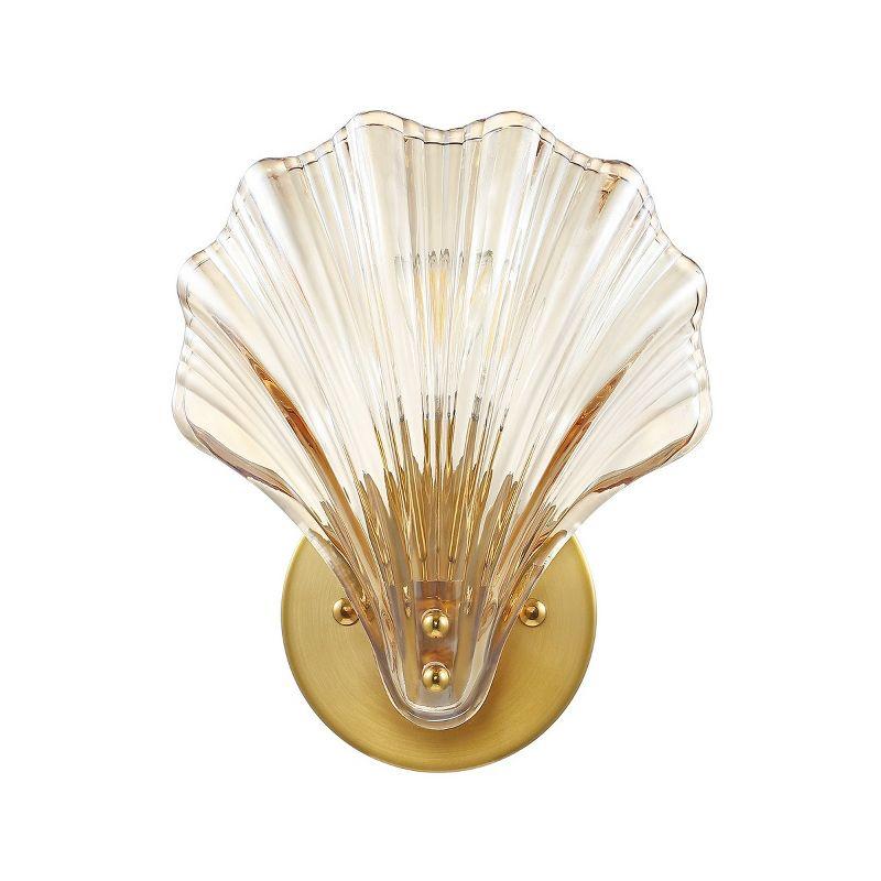 Sirena 5 Inch Wall Sconce (Set of 2) - Brass Gold - Safavieh