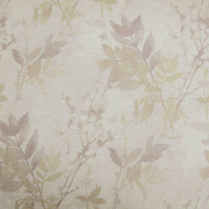 Hilary Watercolor Floral Linen Blend Semi - Sheer Rod Pocket Curtain Panel Blush - No. 918