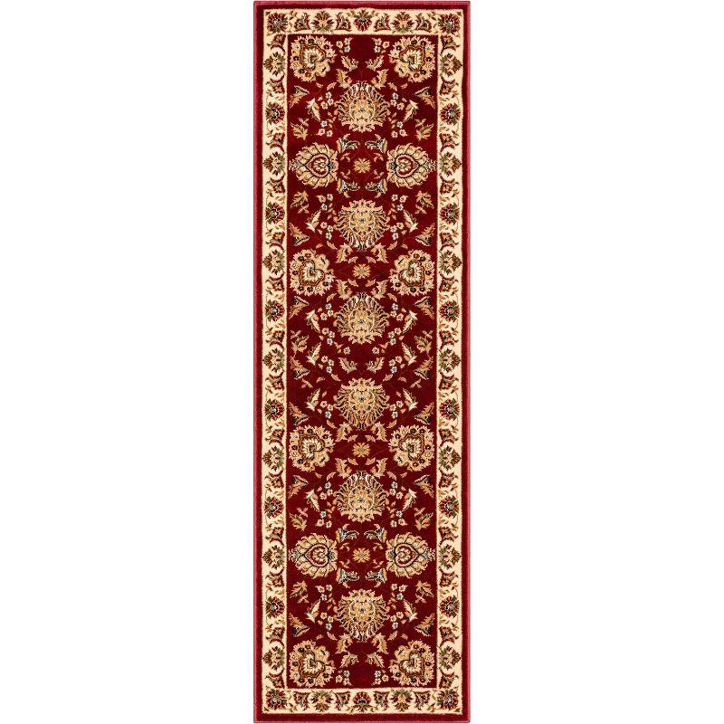 Sultan Sarouk Red Floral Oriental Runner Rug